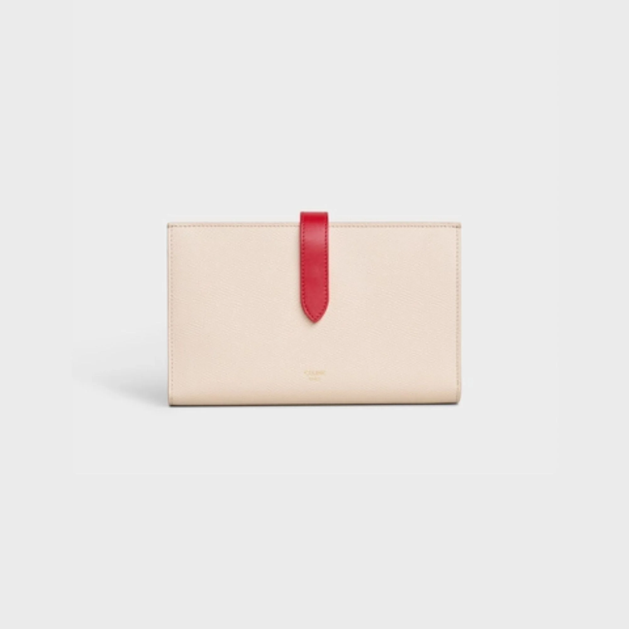 Large Strap Wallet - Powder/Red