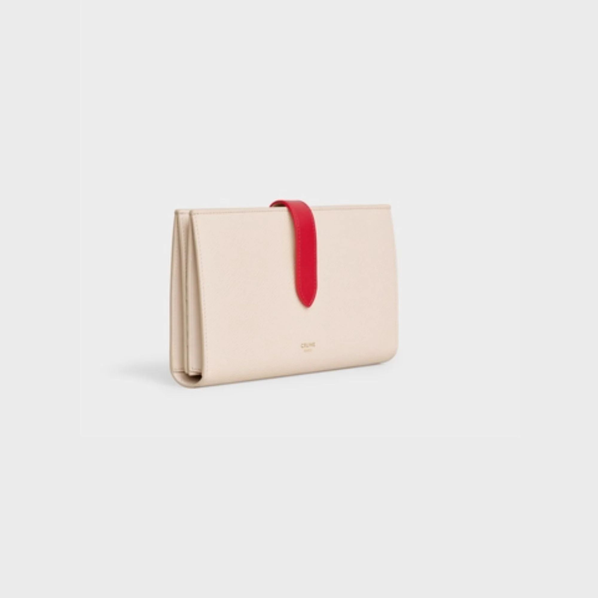 Large Strap Wallet - Powder/Red - Image 2