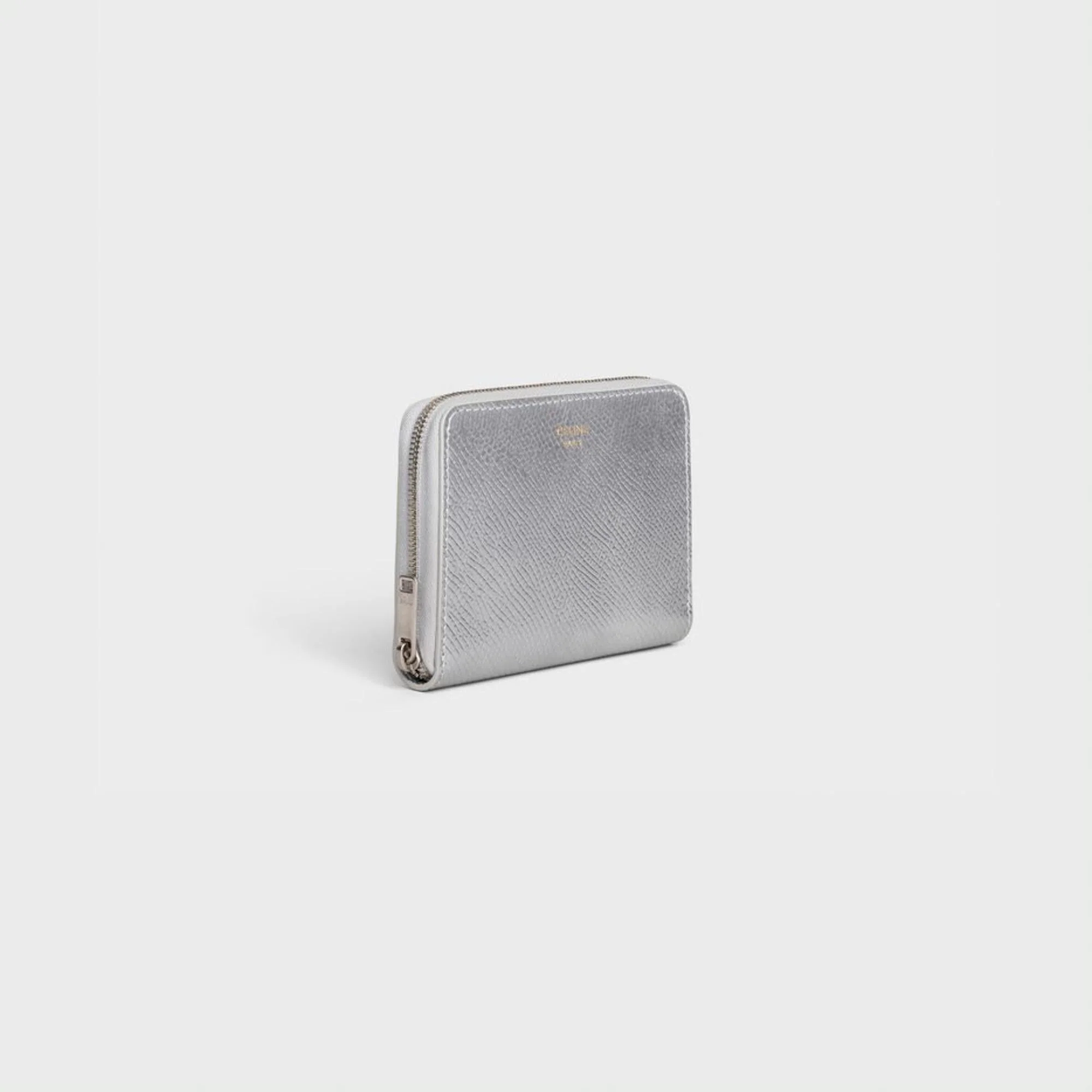 Compact Zipped Wallet - Silver - Image 3