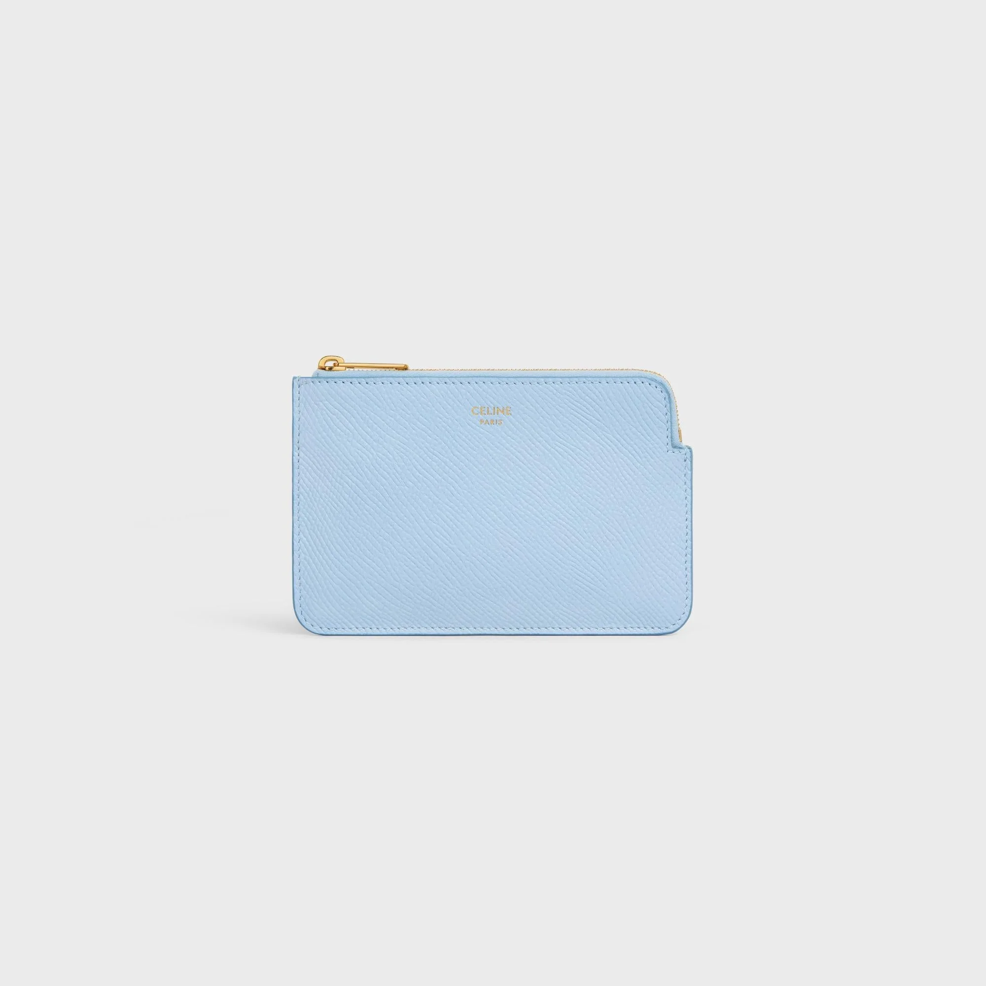 Coin & Card Pouch With Hook - Light Blue
