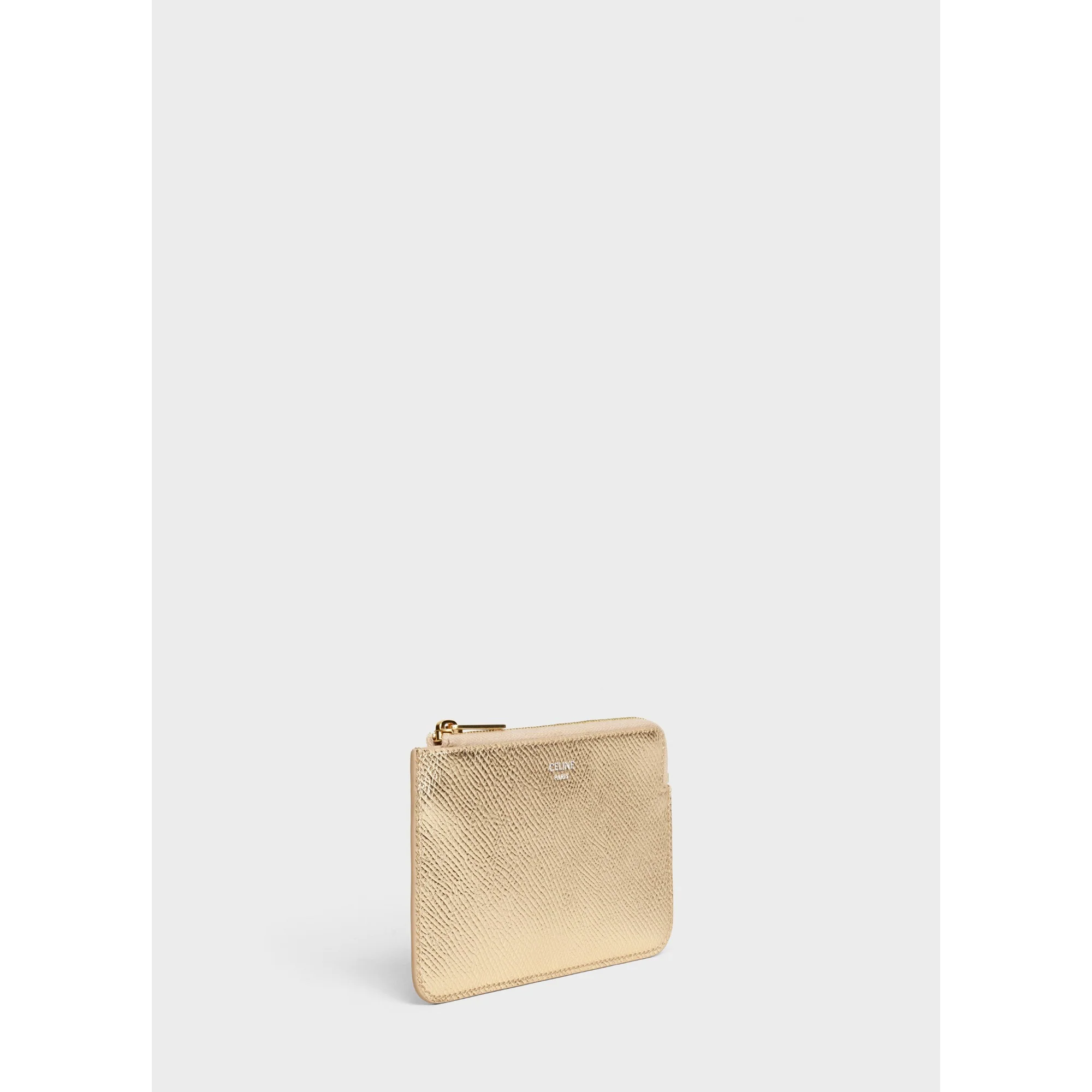 Coin & Card Pouch With Hook - Gold - Image 2