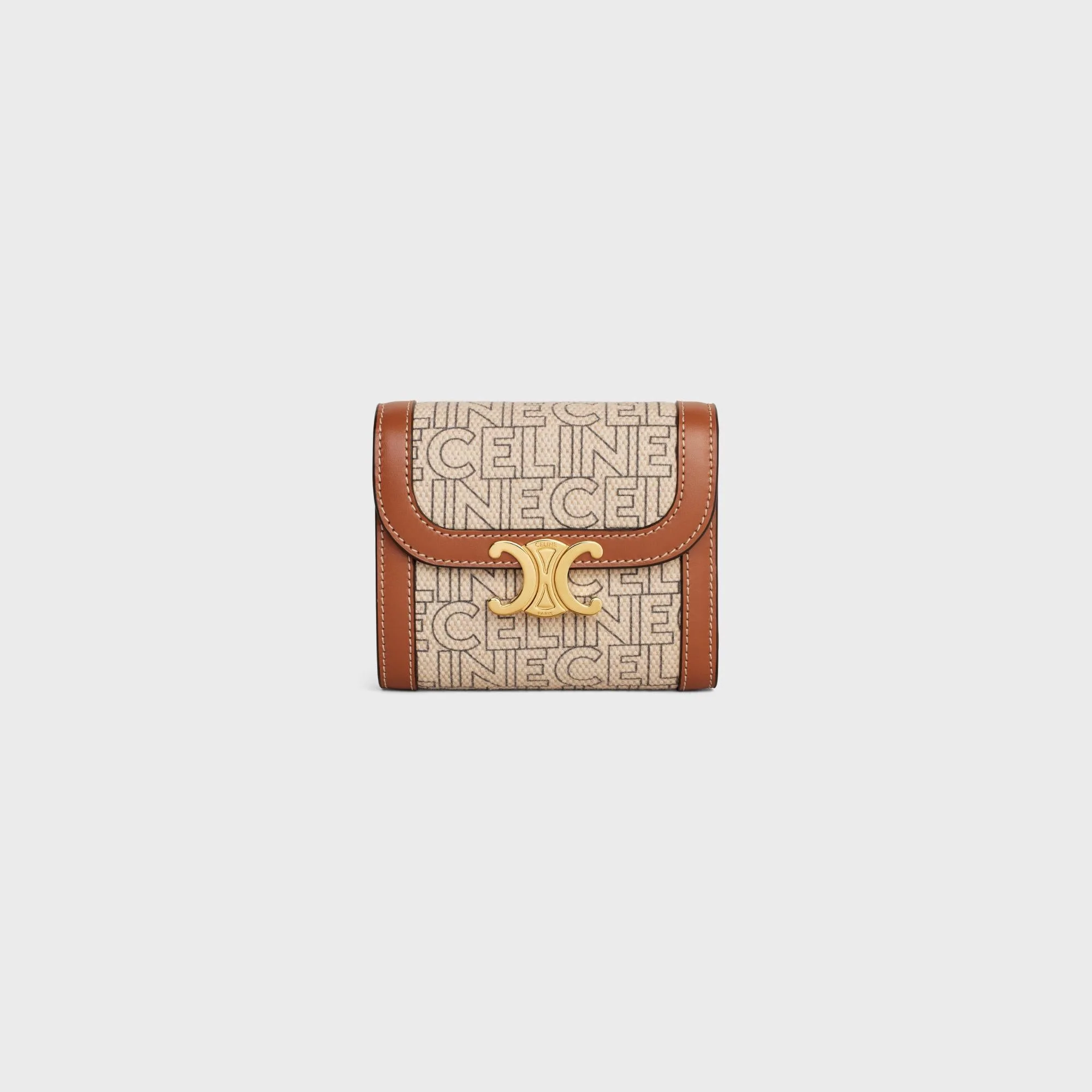 Small Flap Wallet - Natural/Tan