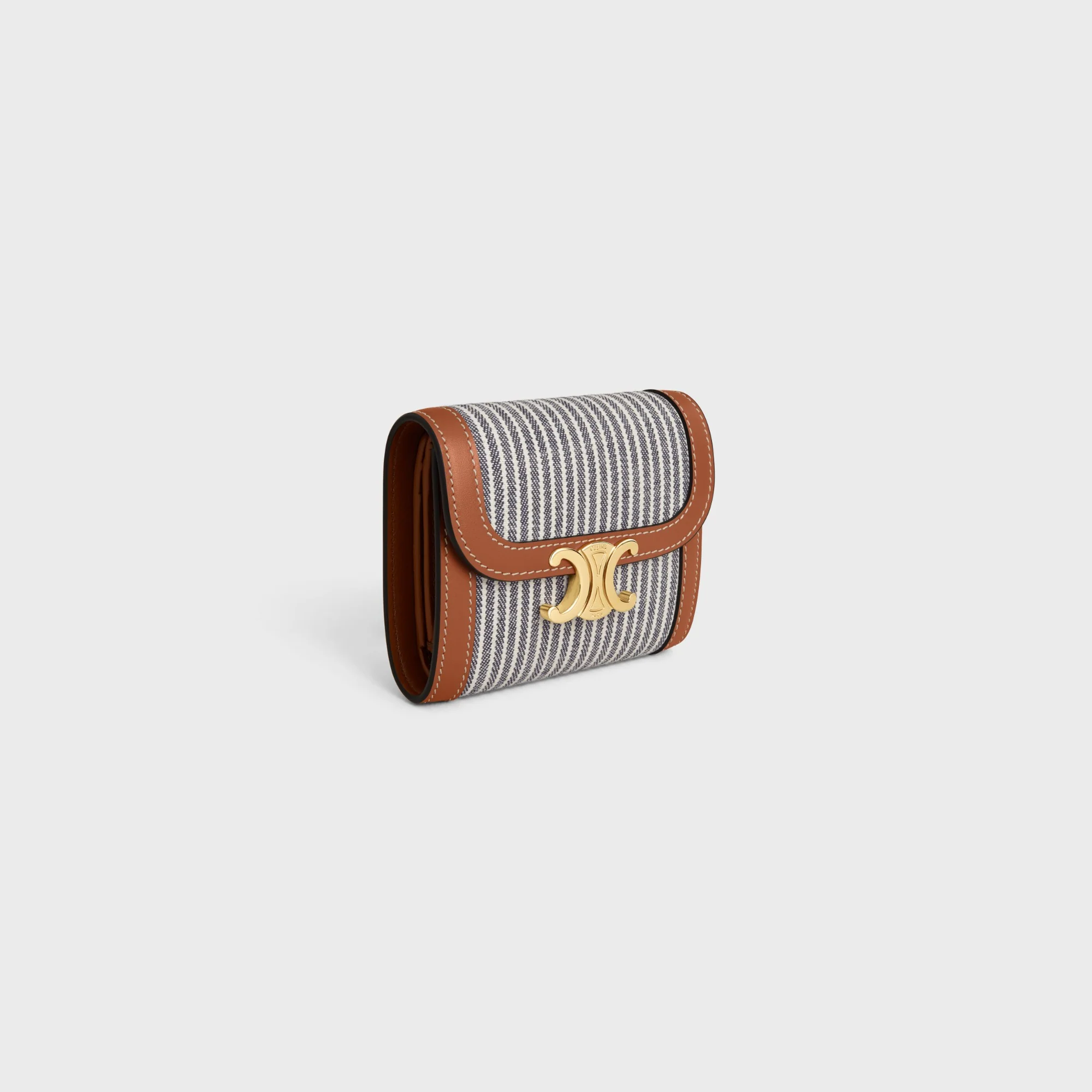 Small Flap Wallet - Navy Blue - Image 2