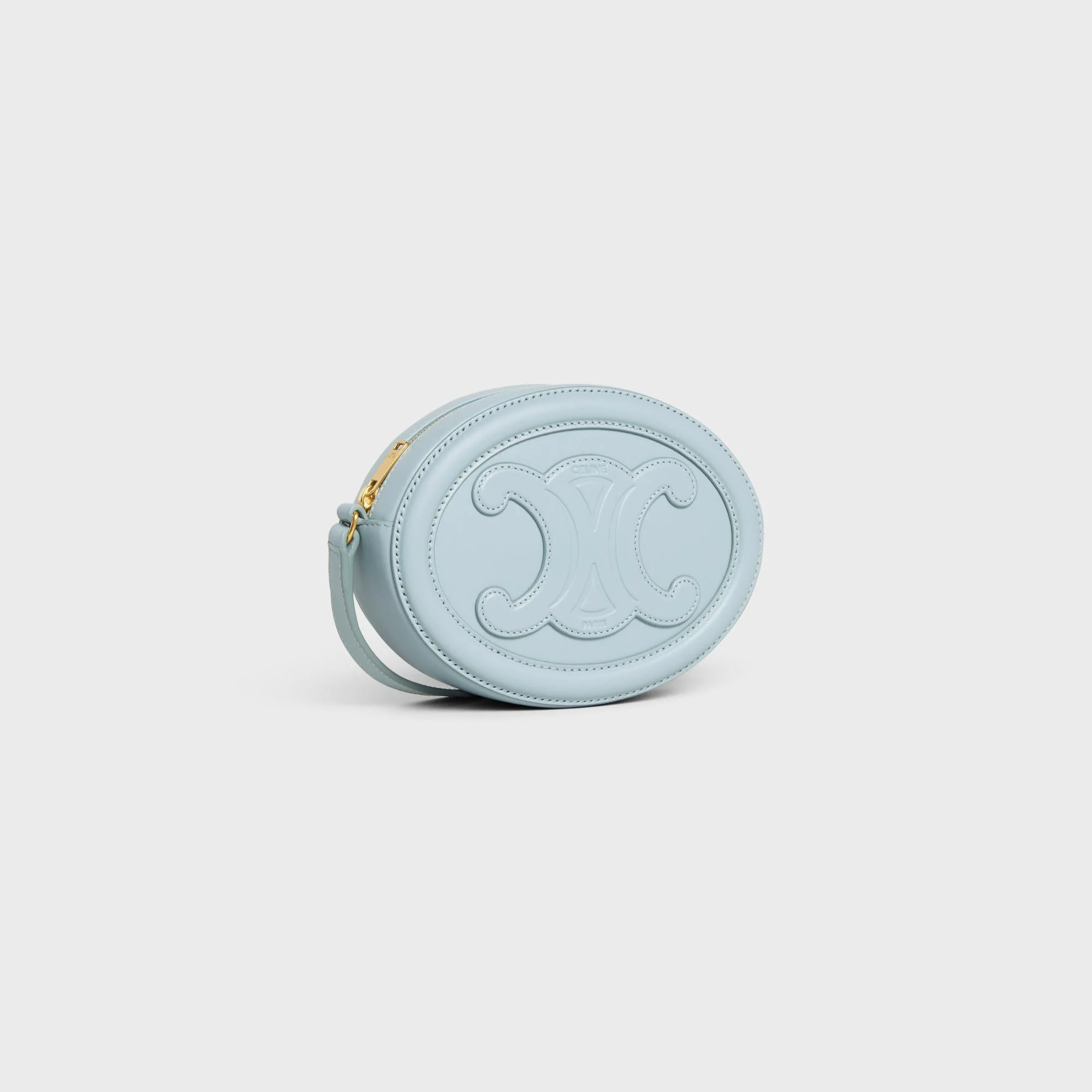 Crossbody Oval Purse - Ice Blue - Image 4