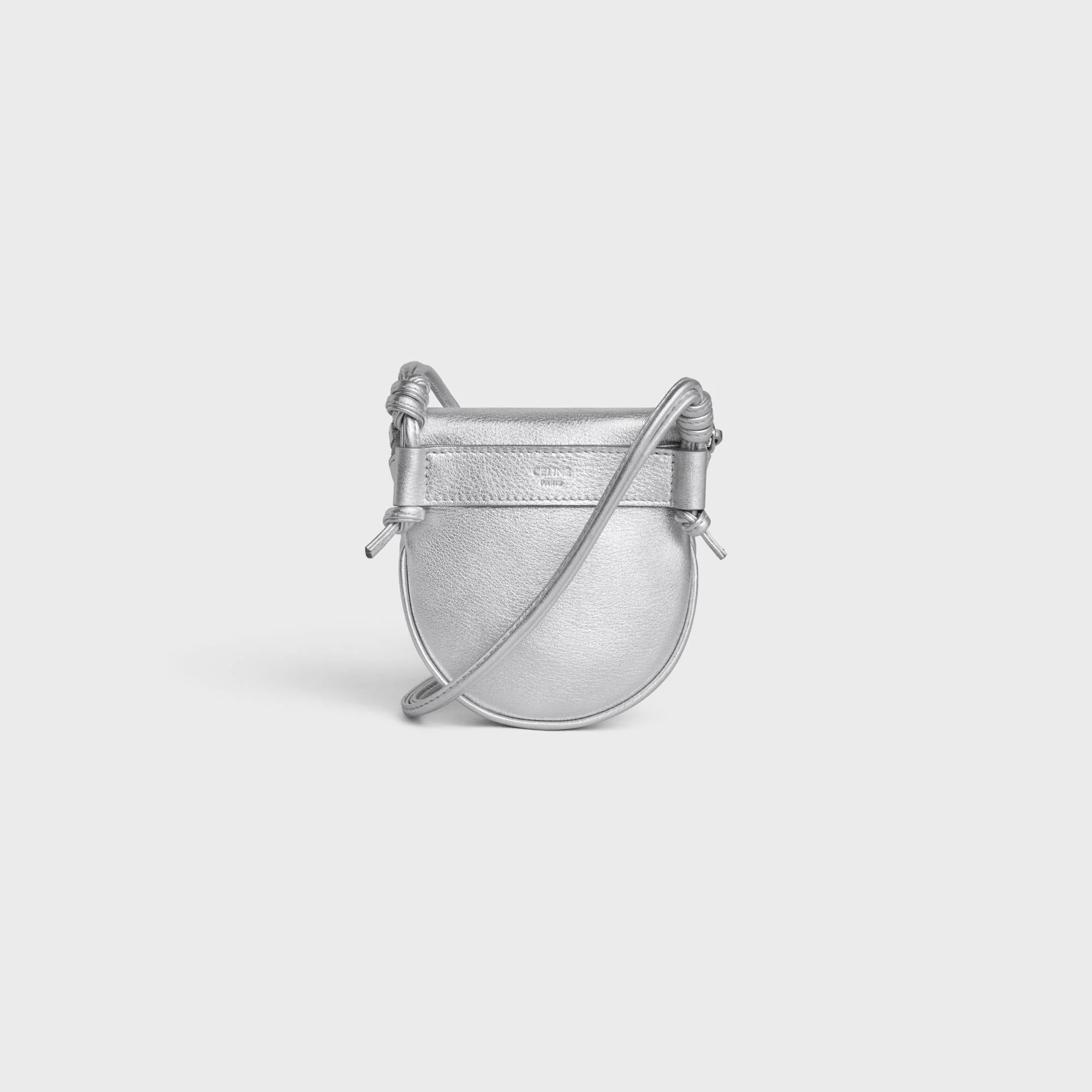 Small Zipped Purse - Silver - Image 4