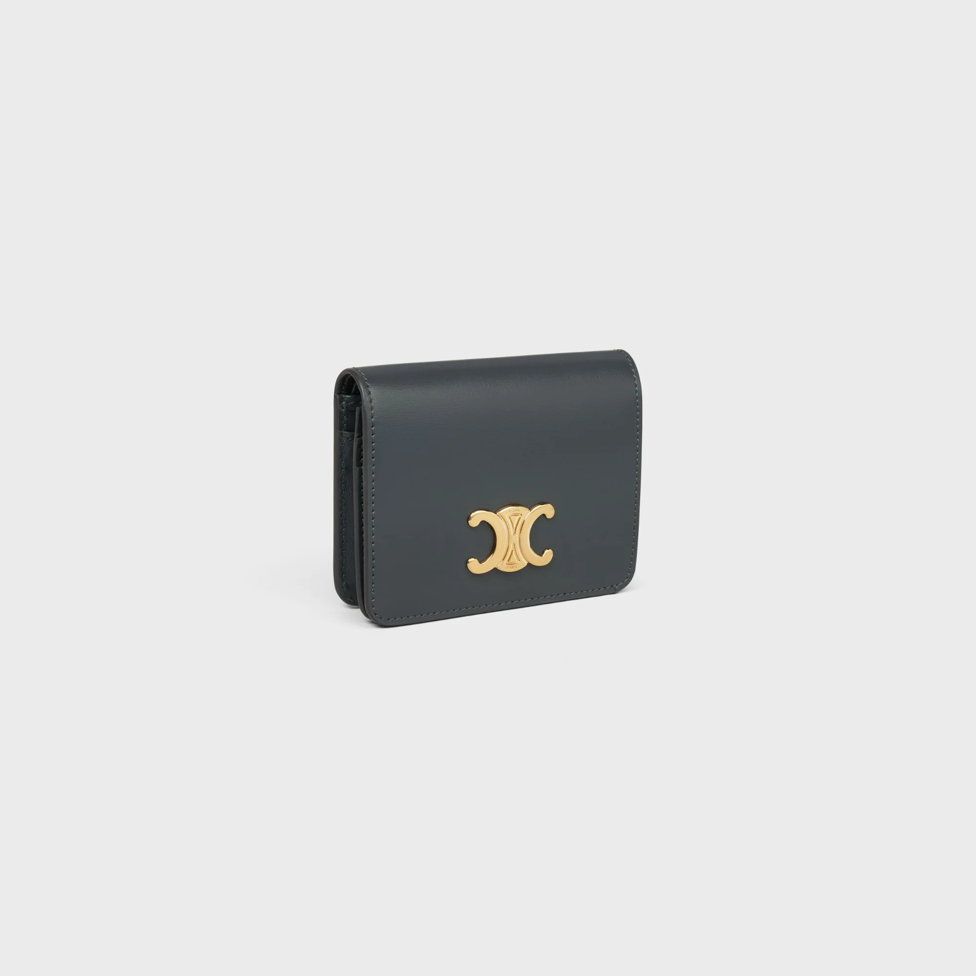 Triomphe Compact Wallet - Slate Grey - Image 2