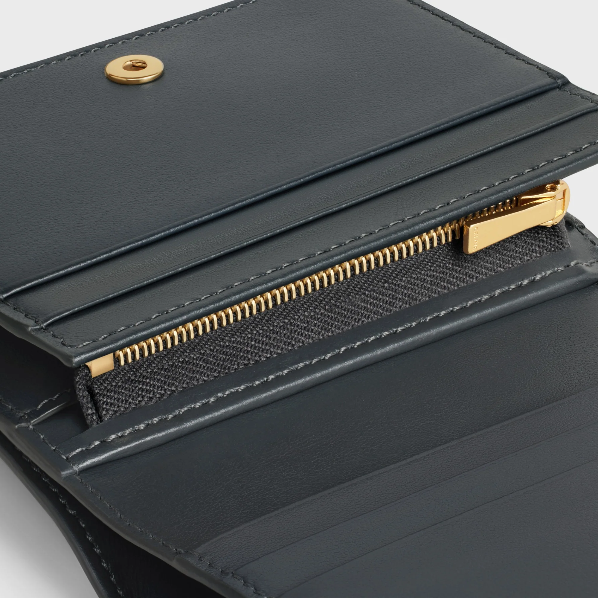 Triomphe Compact Wallet - Slate Grey - Image 4