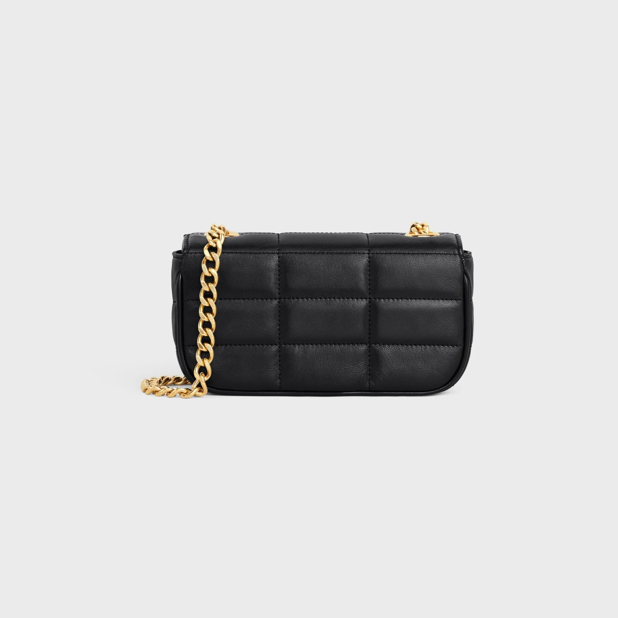 Mini Chain Shoulder Bag - Black - Image 3