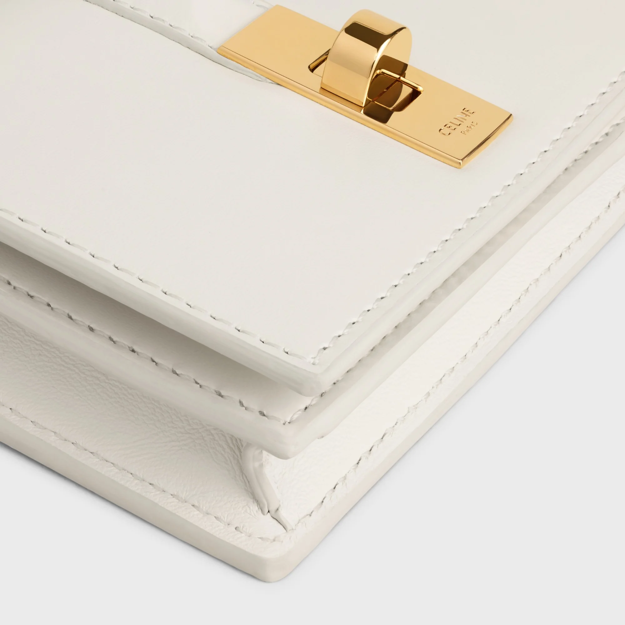 Card Holder With Flap - White Cotton - Image 10