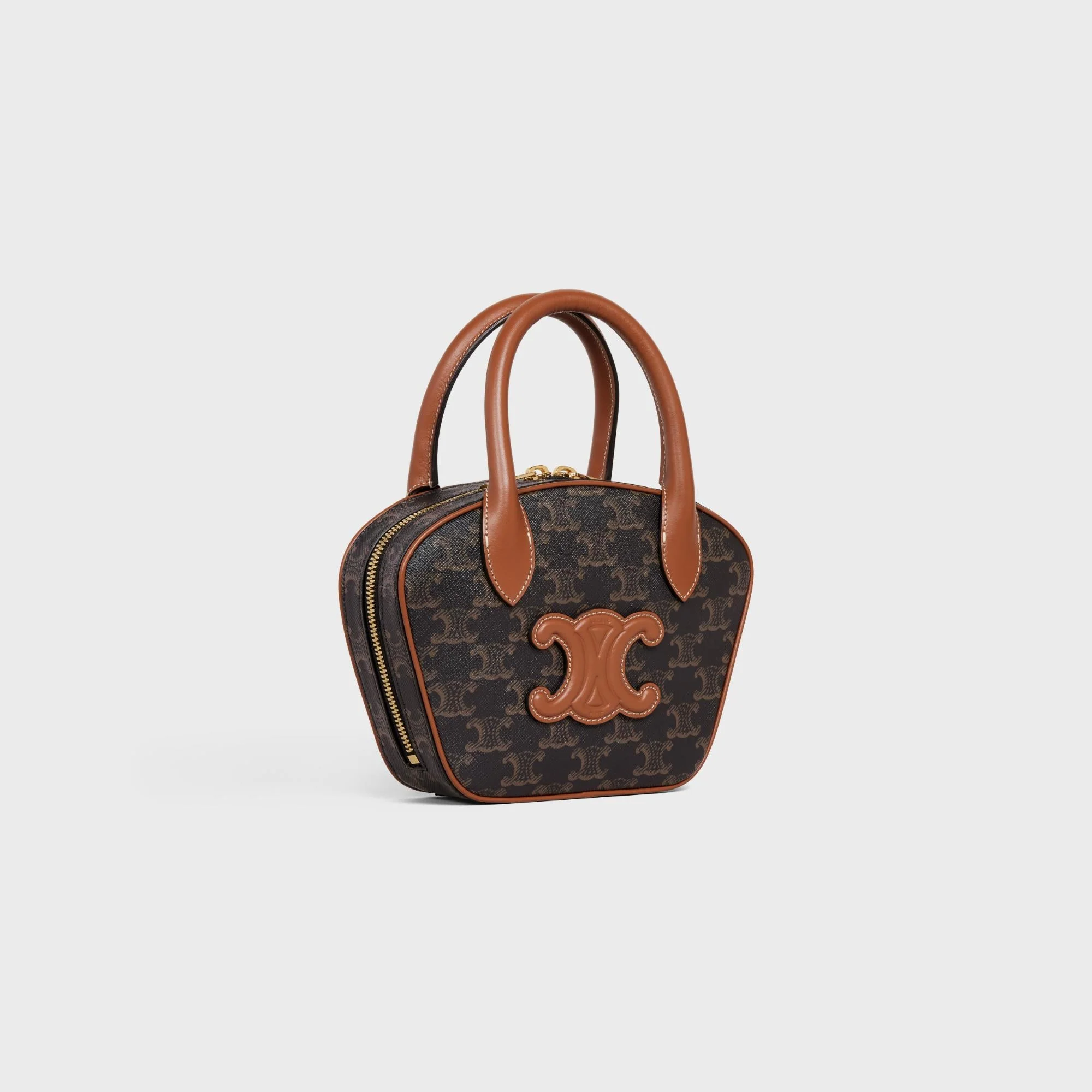 Triomphe Canvas Mini Bowling - Tan - Image 2