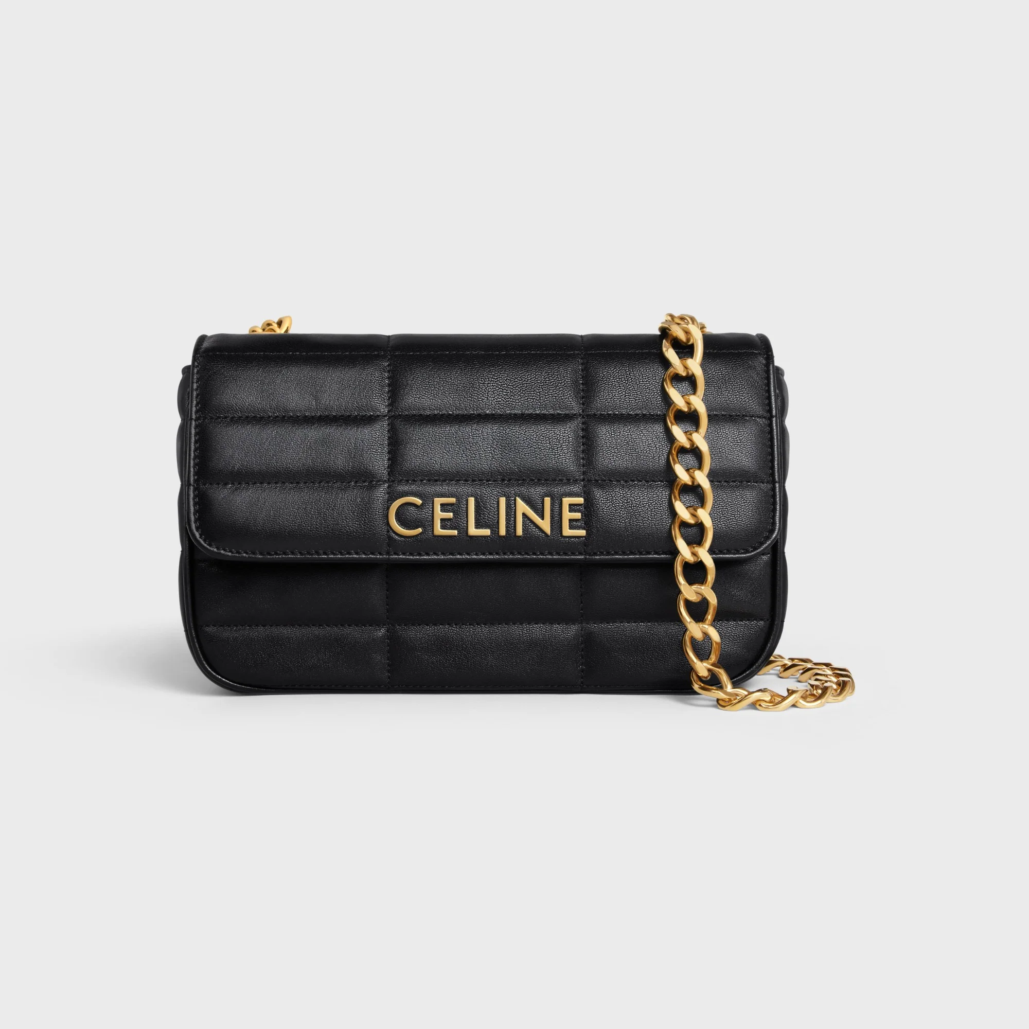 Chain Shoulder Bag - Black - Image 6