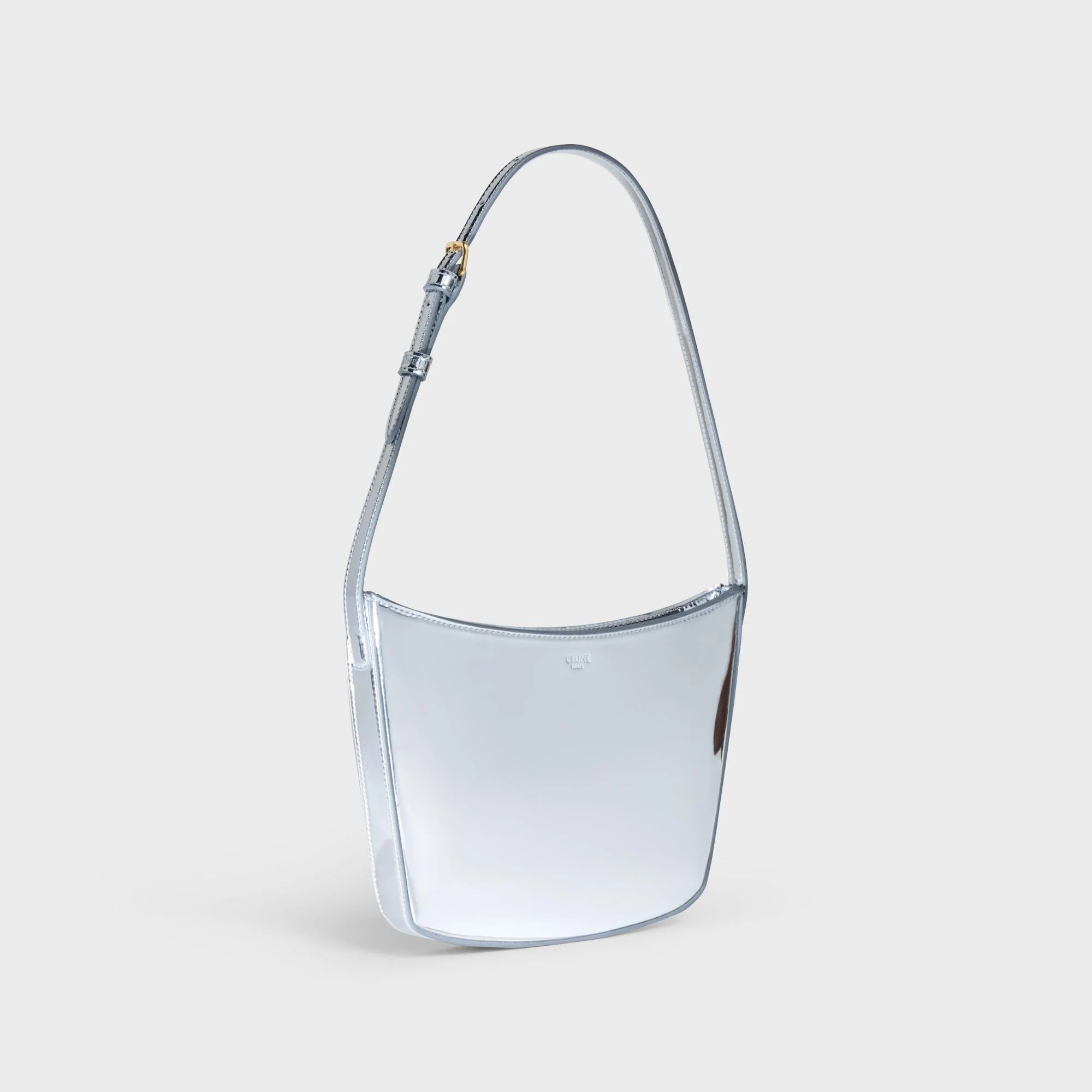 Medium Celine Croque Bag - Silver - Image 2