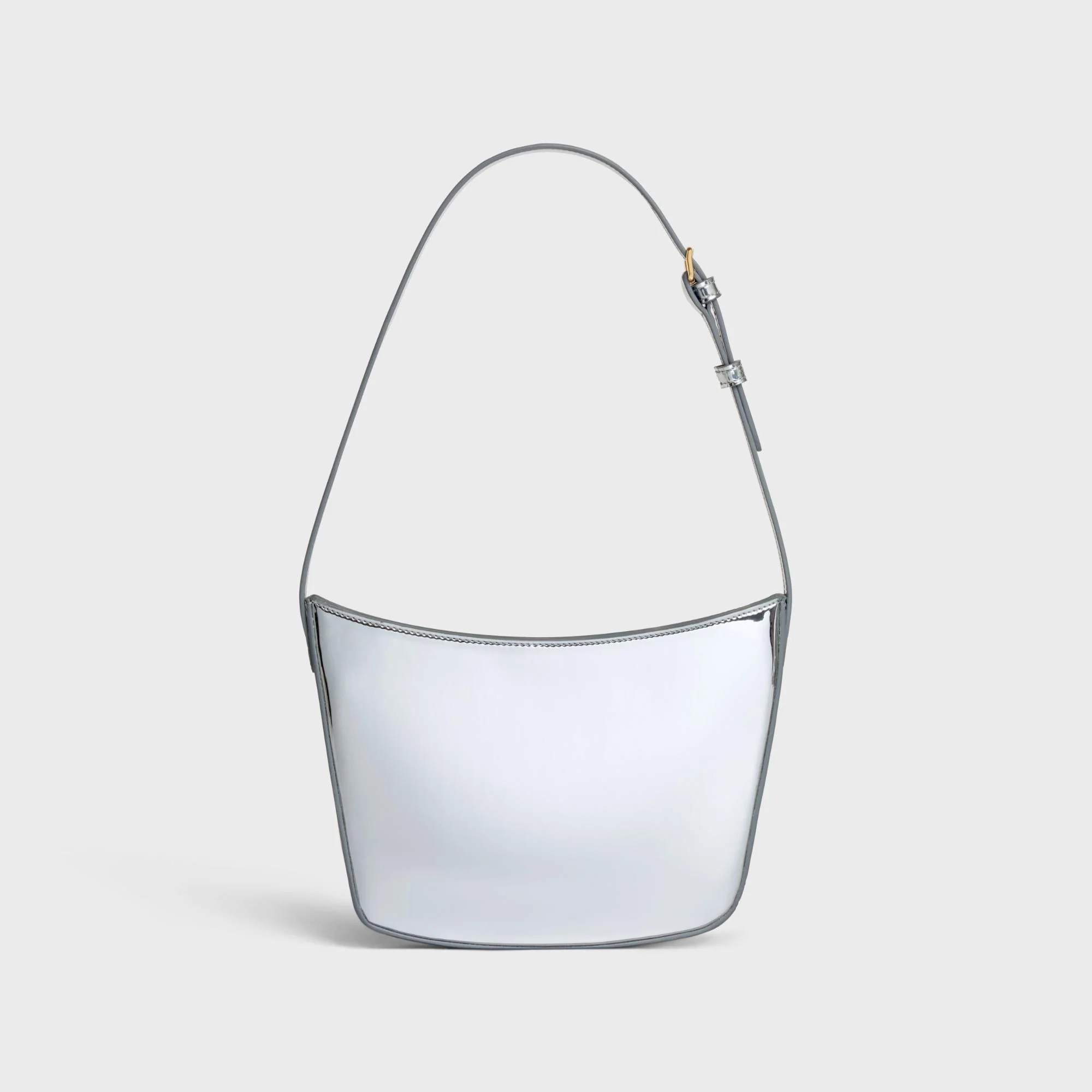 Medium Celine Croque Bag - Silver - Image 3