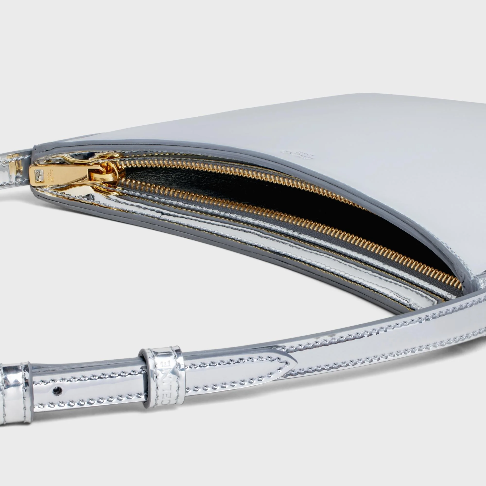 Medium Celine Croque Bag - Silver - Image 4