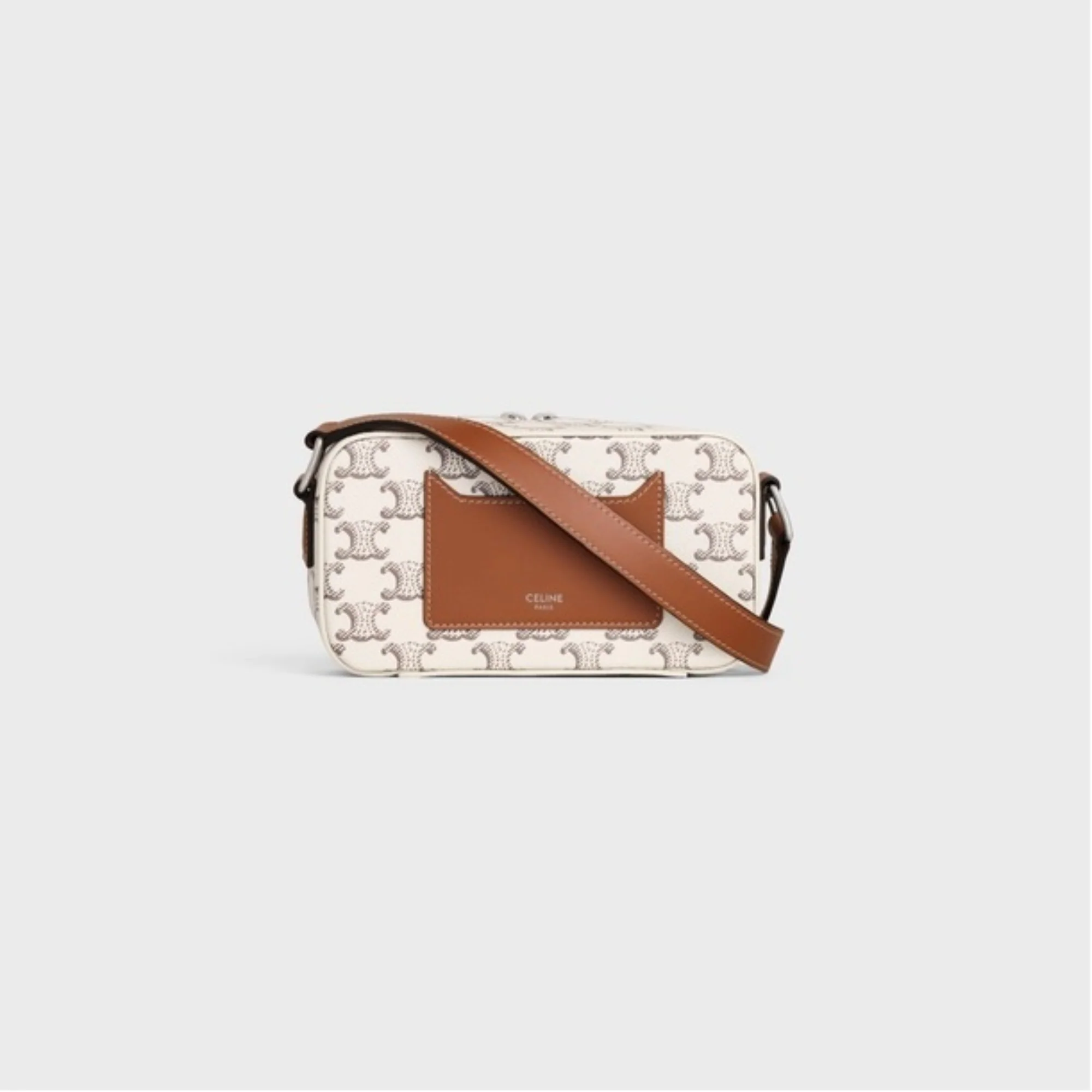 Mini Messenger Box - Tan/Ecru - Image 3