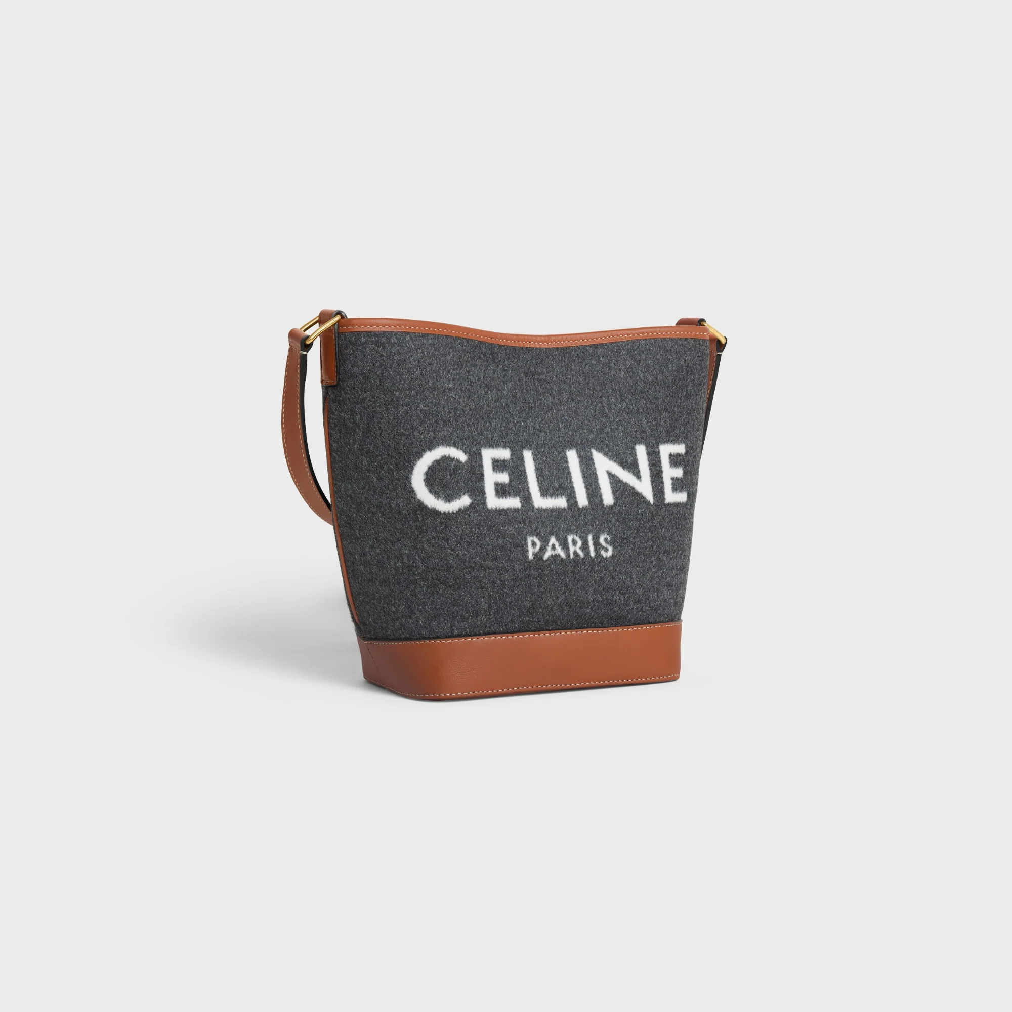 Cabas Celine Small Bucket - Grey/Beige - Image 11