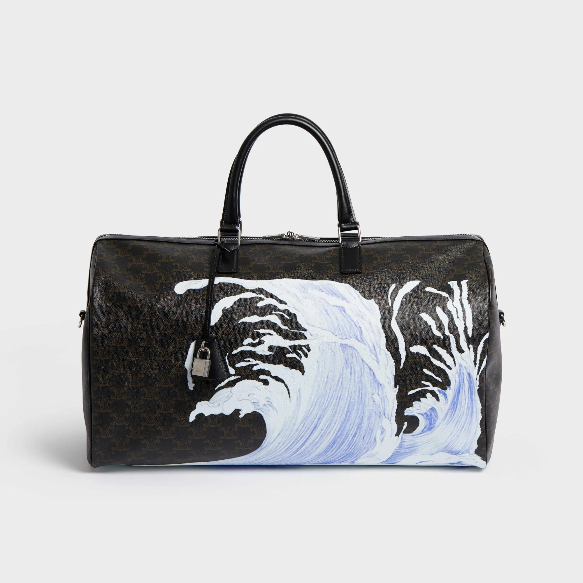 Triomphe Canvas Large Voyage Tote - Black
