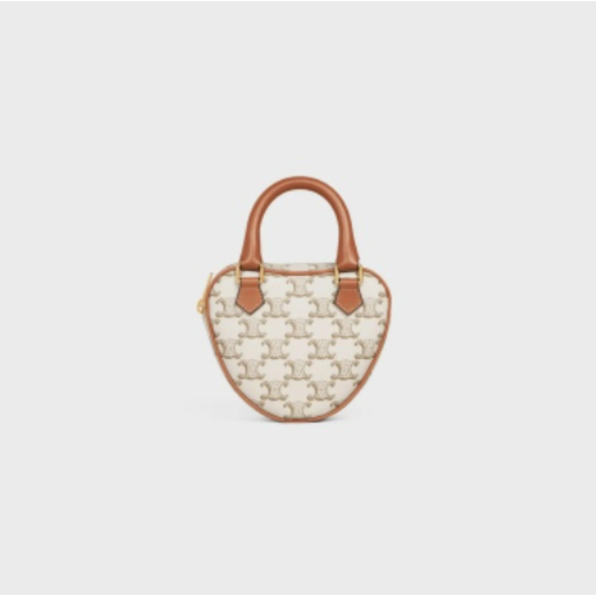 Triomphe Canvas Medium Celine Heart - White - Image 2