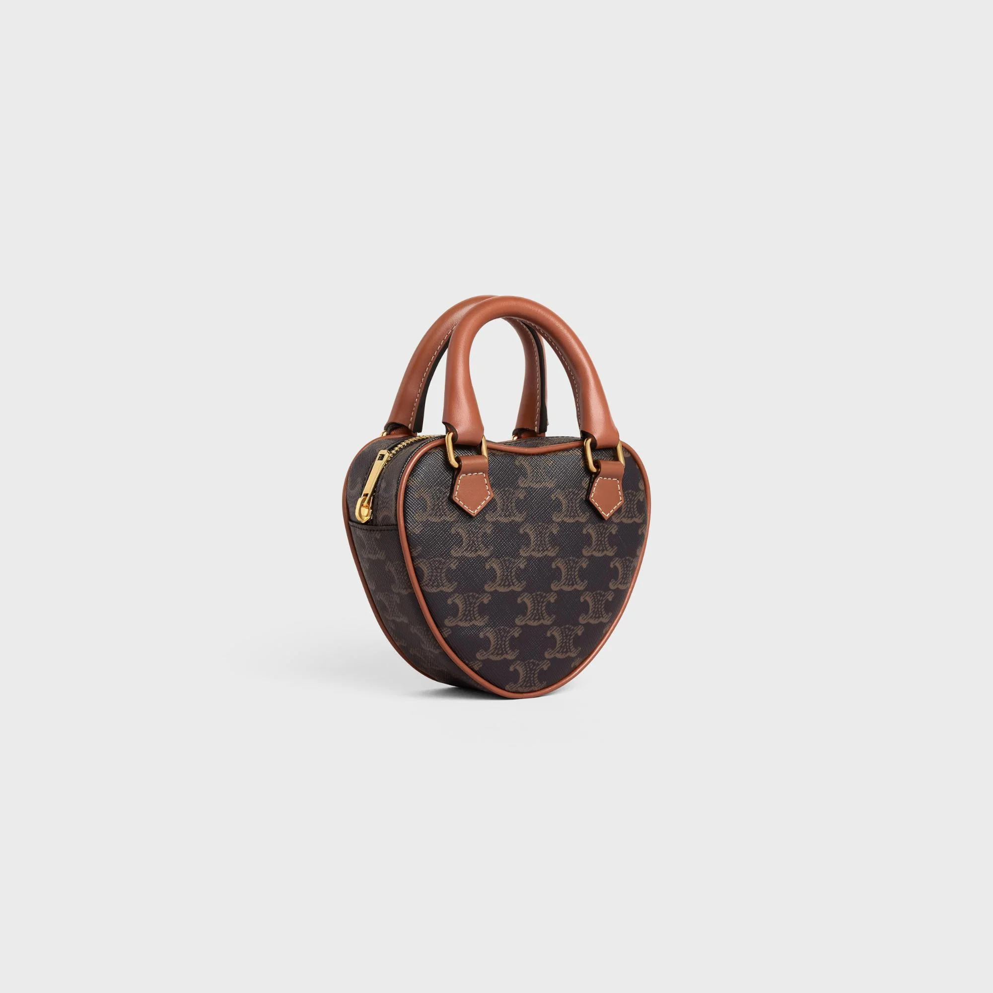 Triomphe Canvas Medium Celine Heart - Tan - Image 2