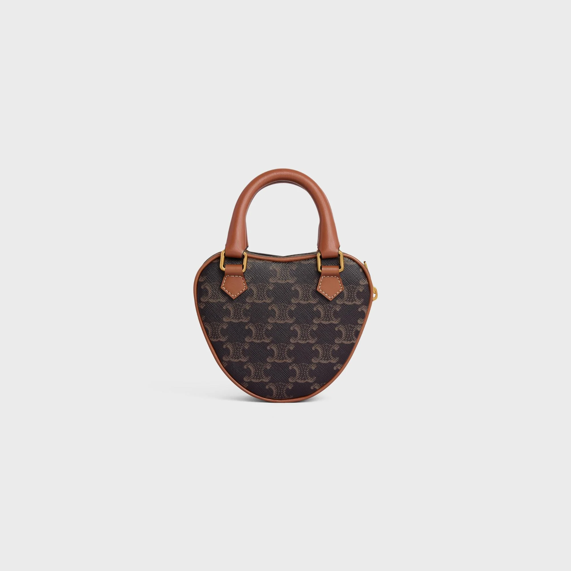 Triomphe Canvas Medium Celine Heart - Tan - Image 3