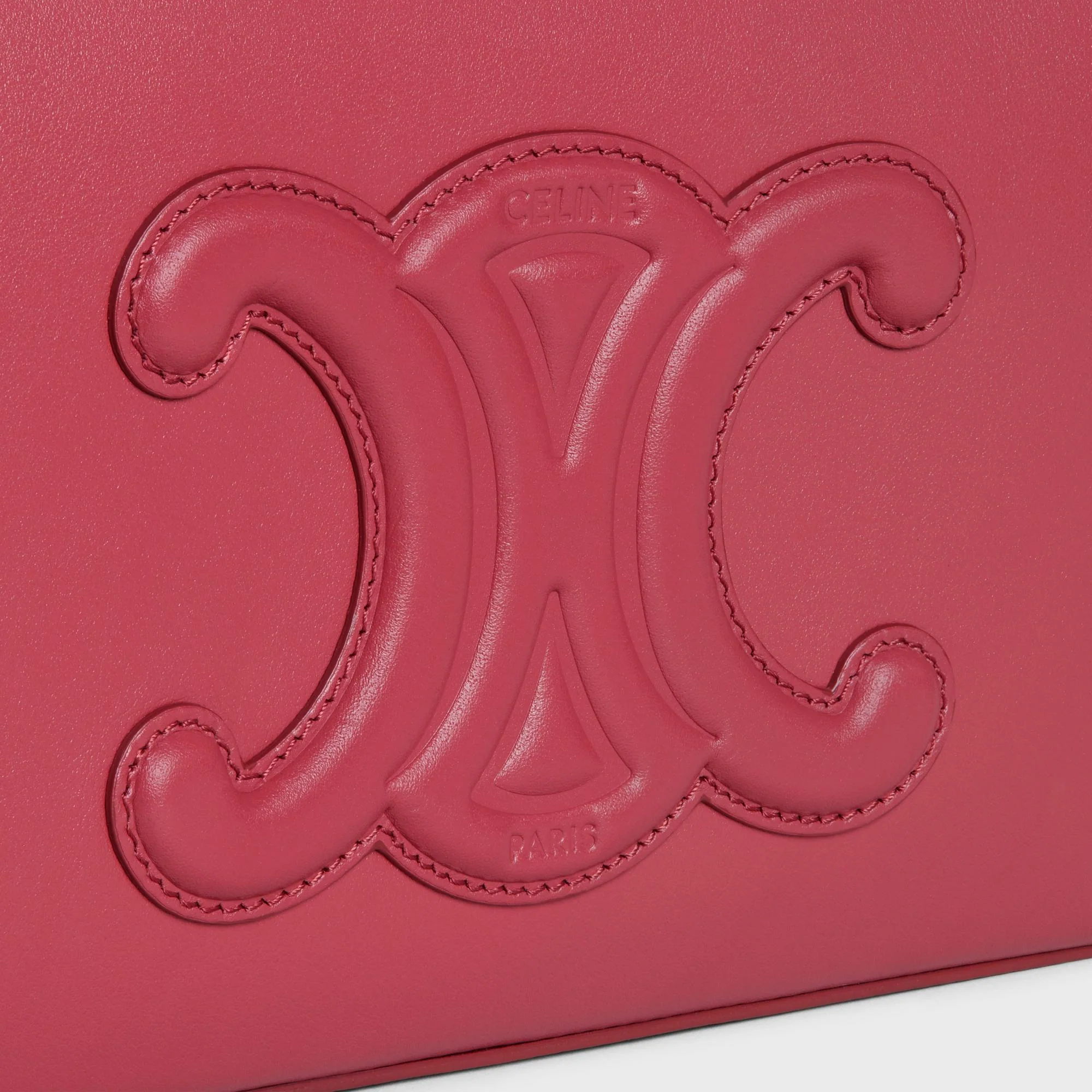 Cuir Triomphe Camera Shoulder Bag - Lipstick - Image 9