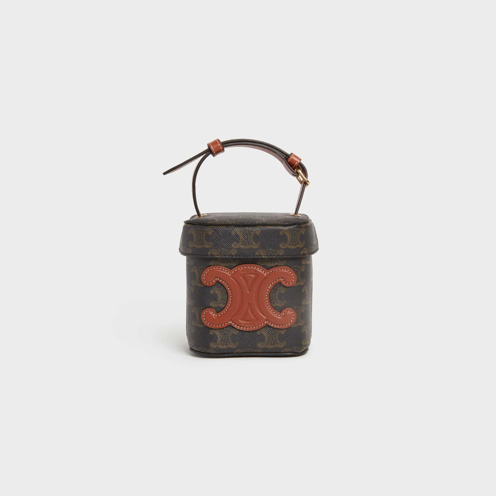 Triomphe Canvas Small Box - Tan - Image 2
