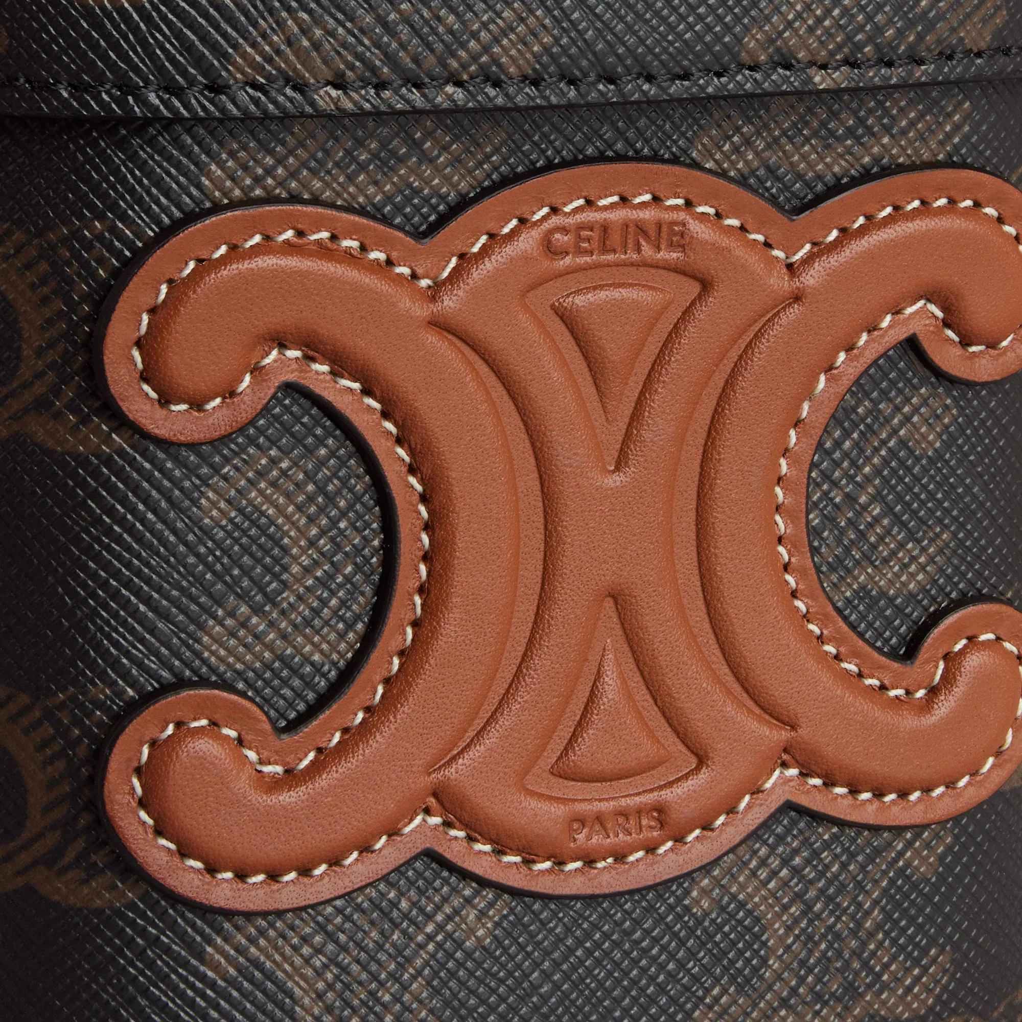 Triomphe Canvas Small Box - Tan - Image 6