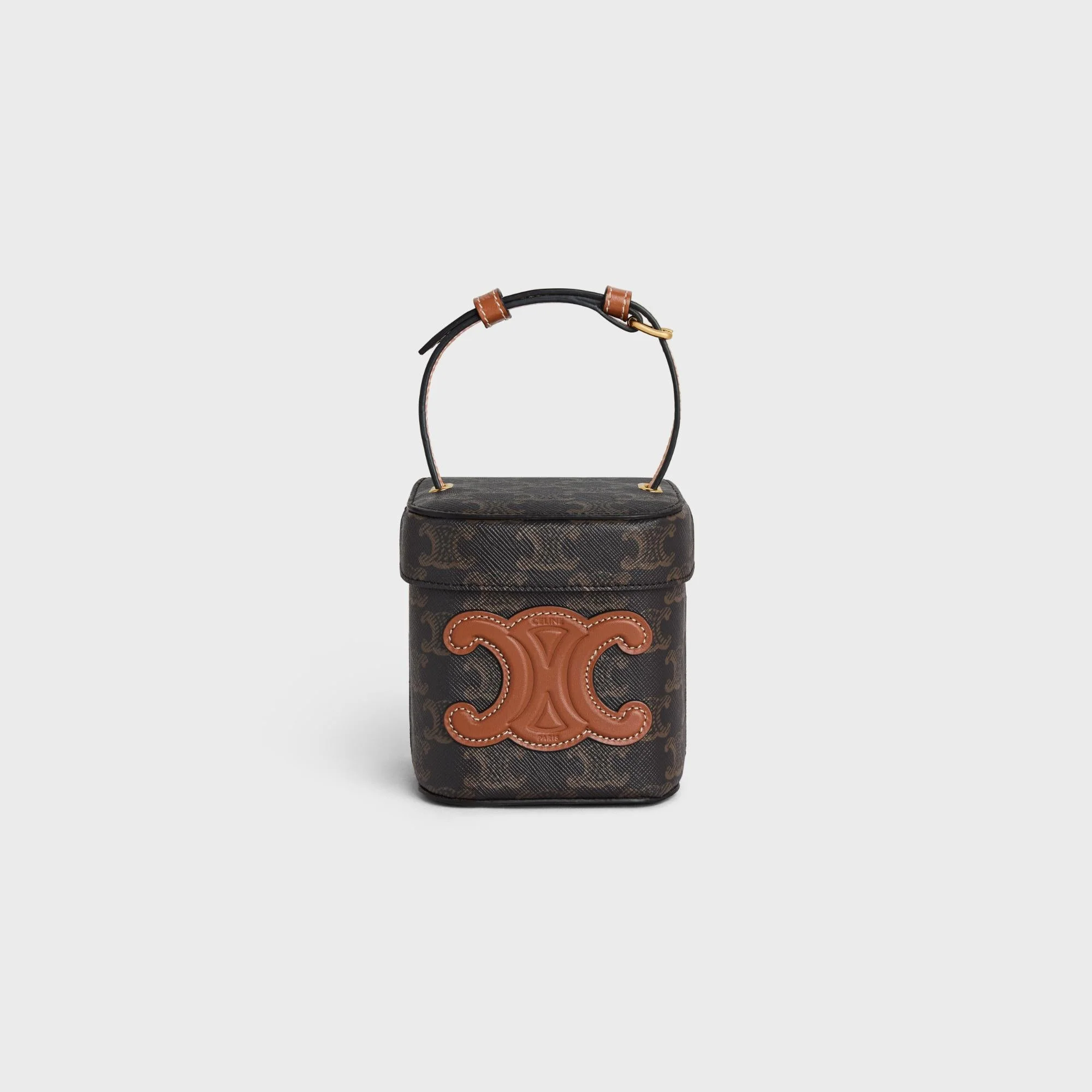Triomphe Canvas Small Box - Tan