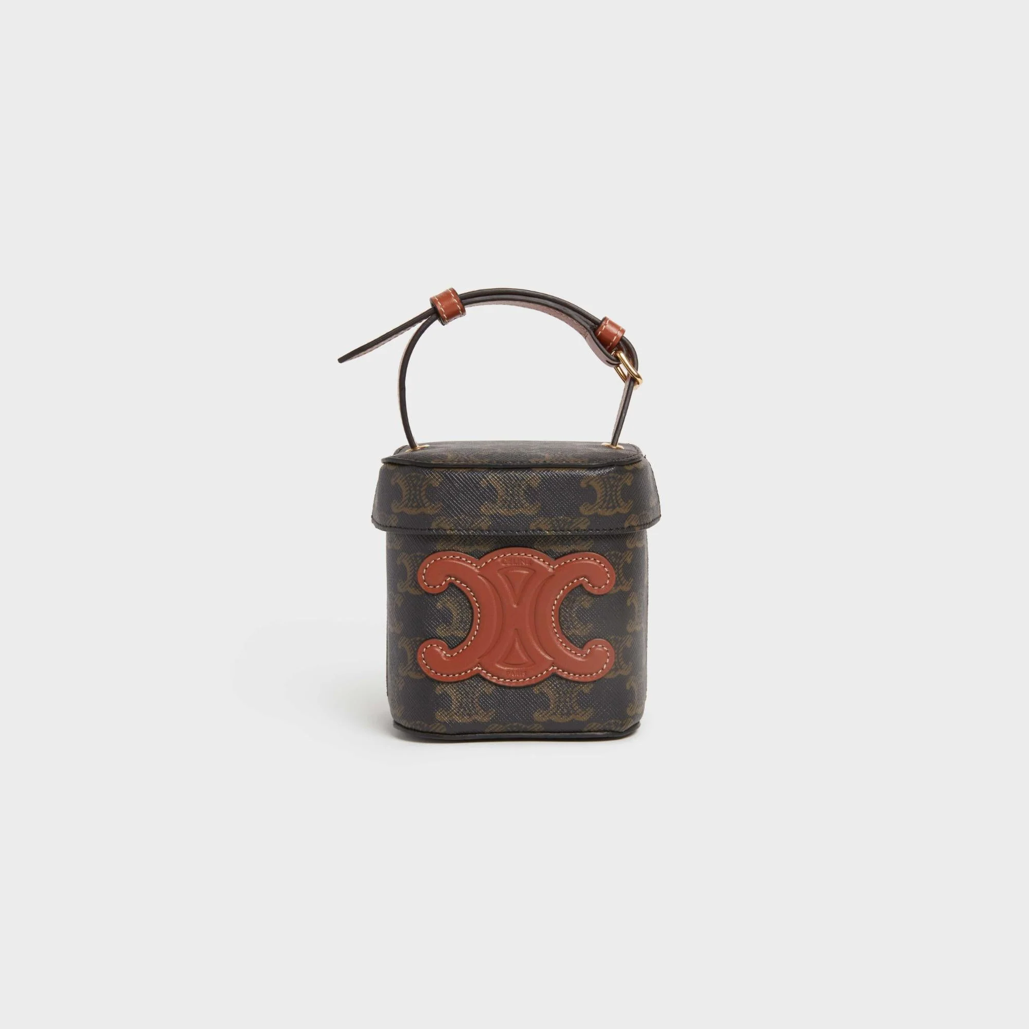 Triomphe Canvas Small Box - Tan - Image 2