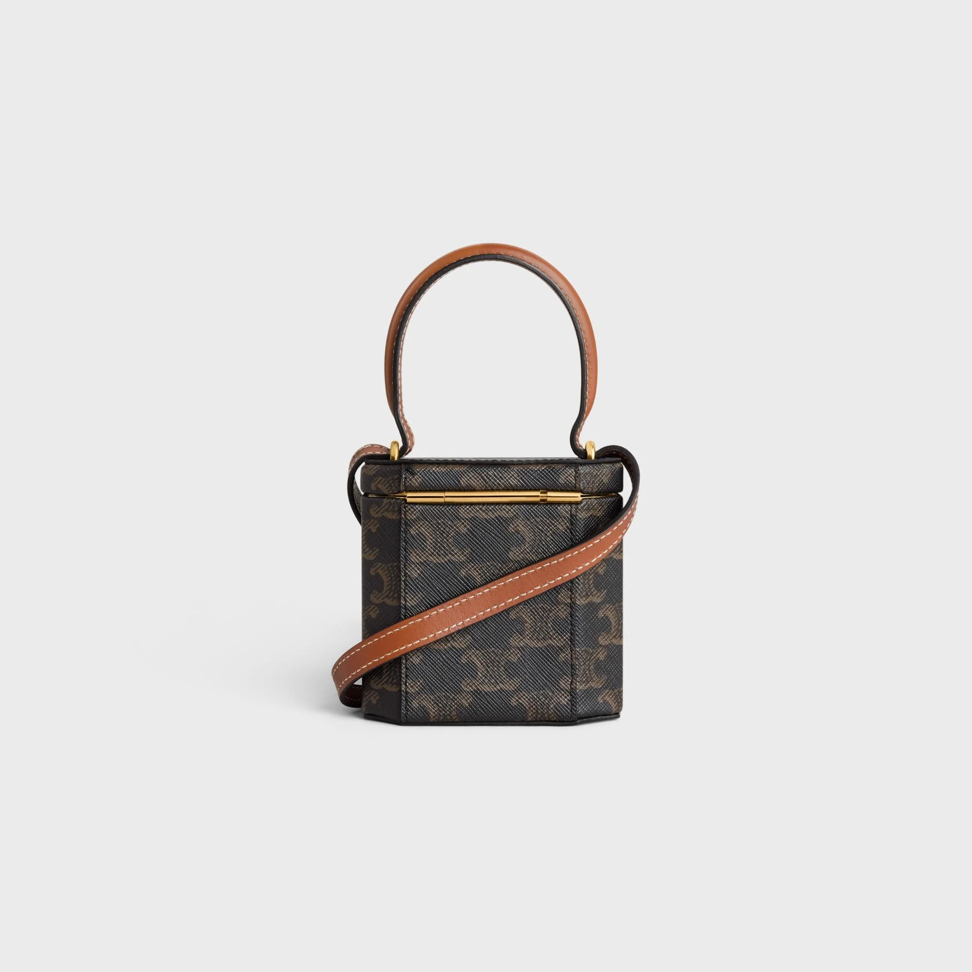 Triomphe Canvas Lock Bag - Tan - Image 4