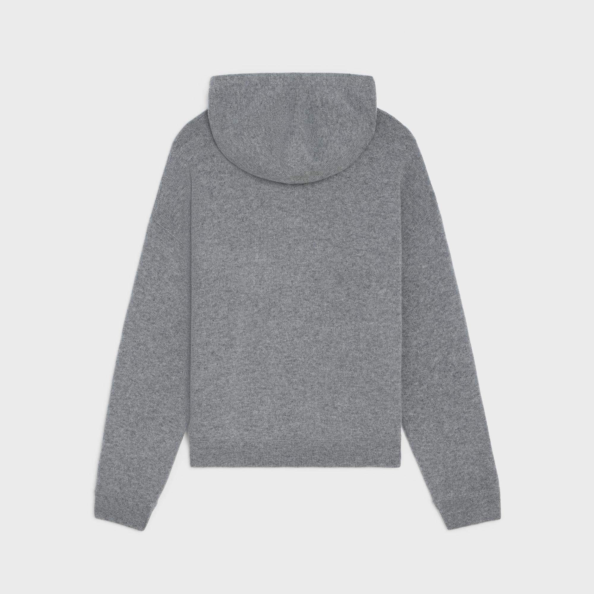 Oversized Hooded Sweater - Medium Grey - Image 2