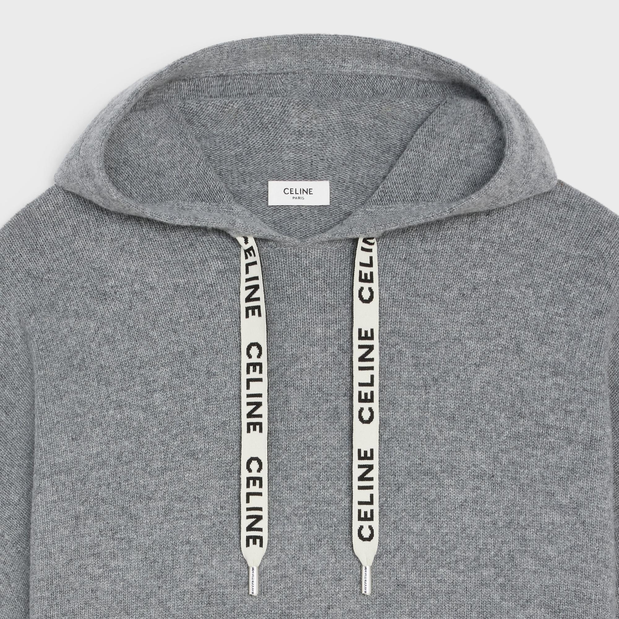 Oversized Hooded Sweater - Medium Grey - Image 5