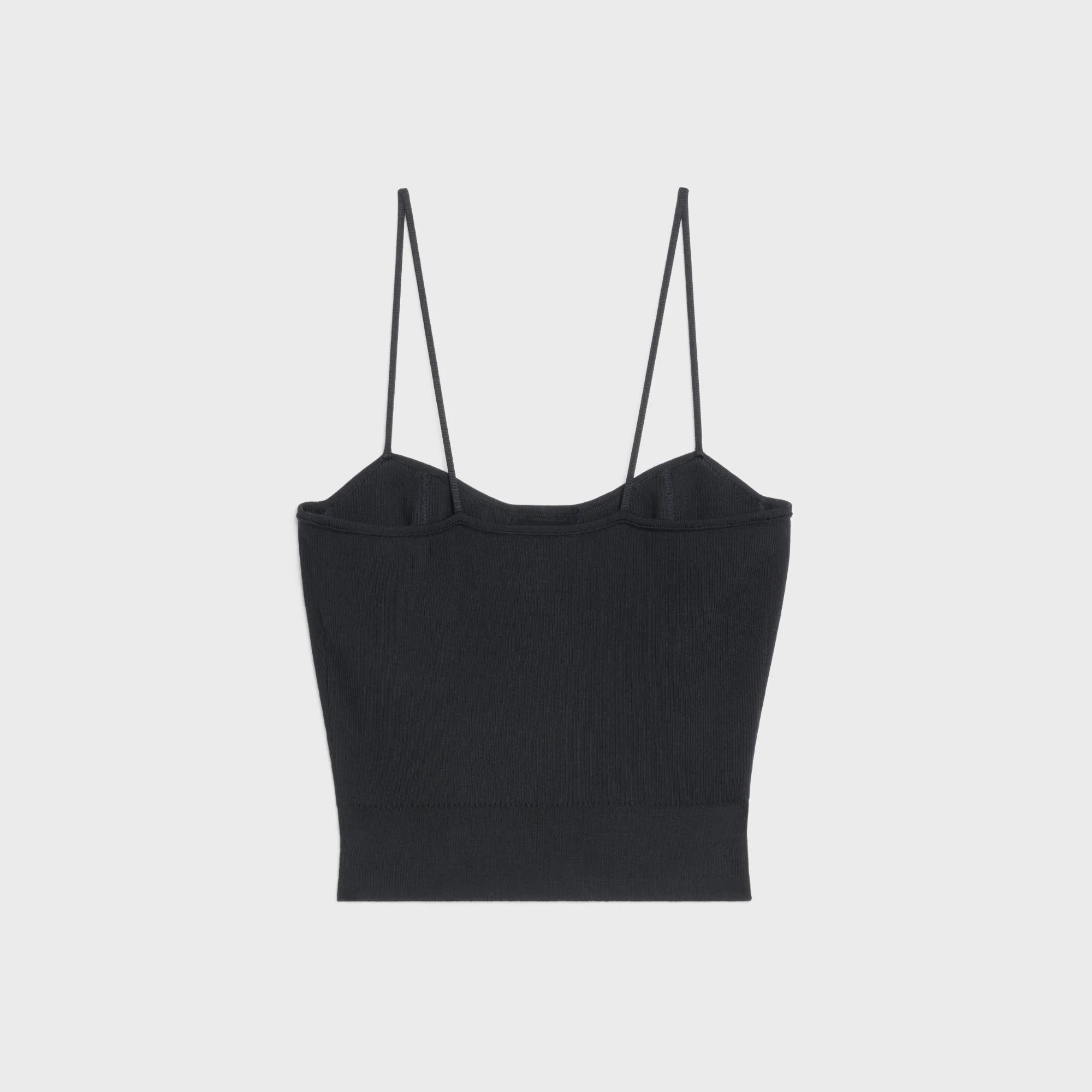 Cropped Bustier - Black - Image 2