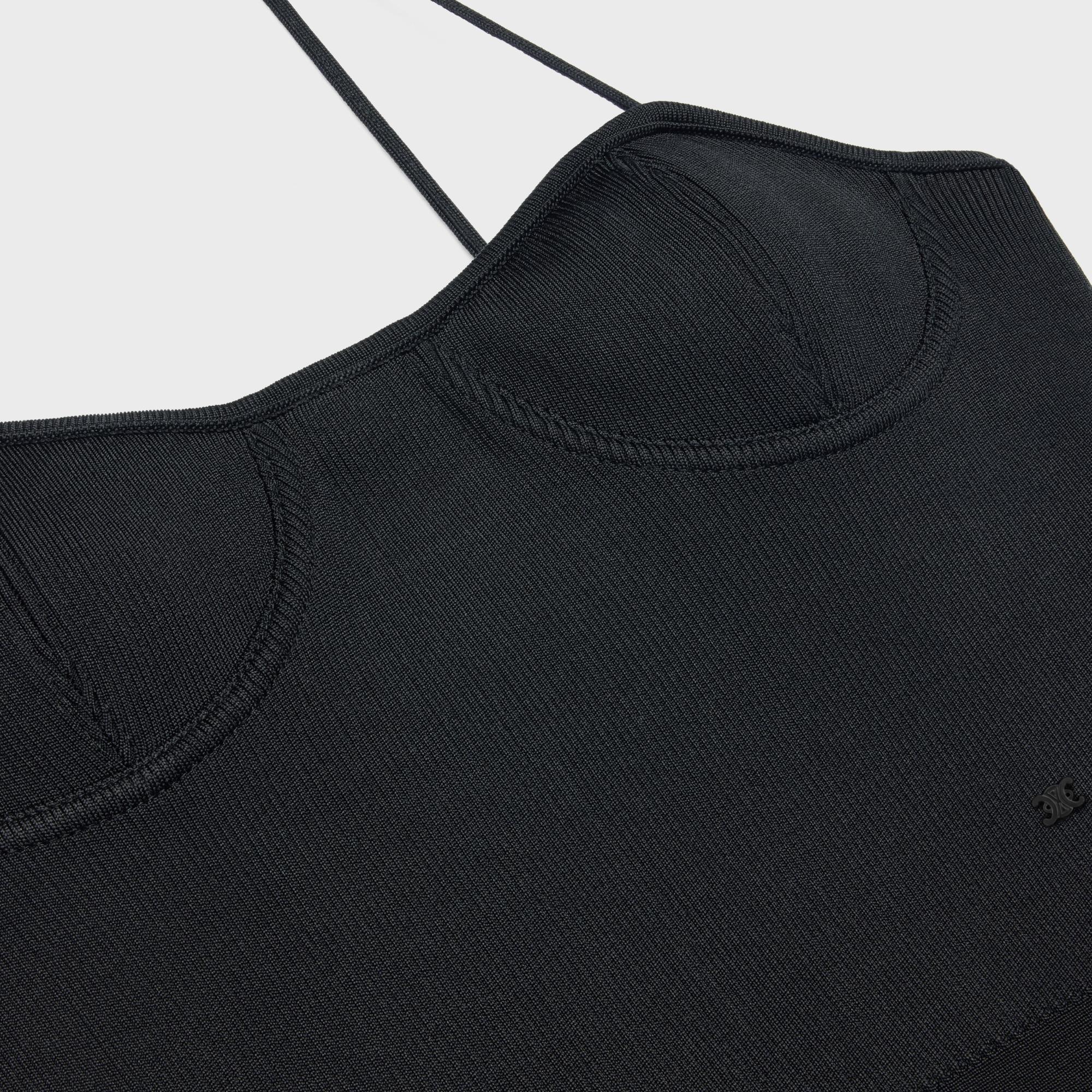 Cropped Bustier - Black - Image 3