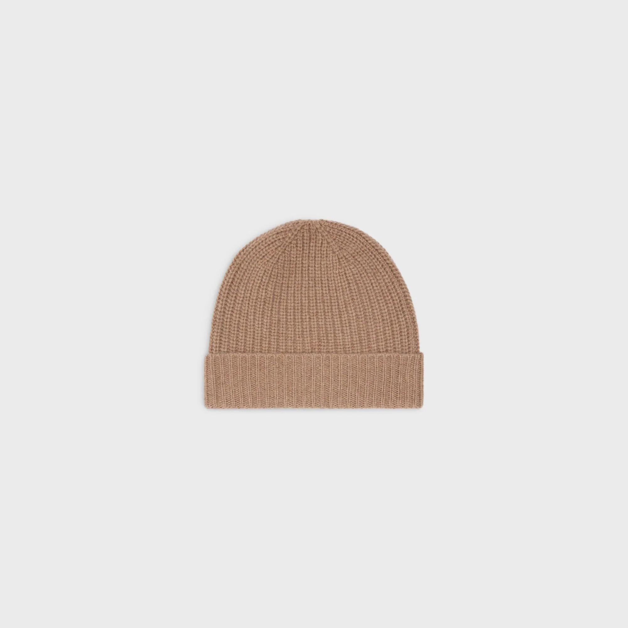 Triomphe Embroidered Beanie - Camel - Image 2