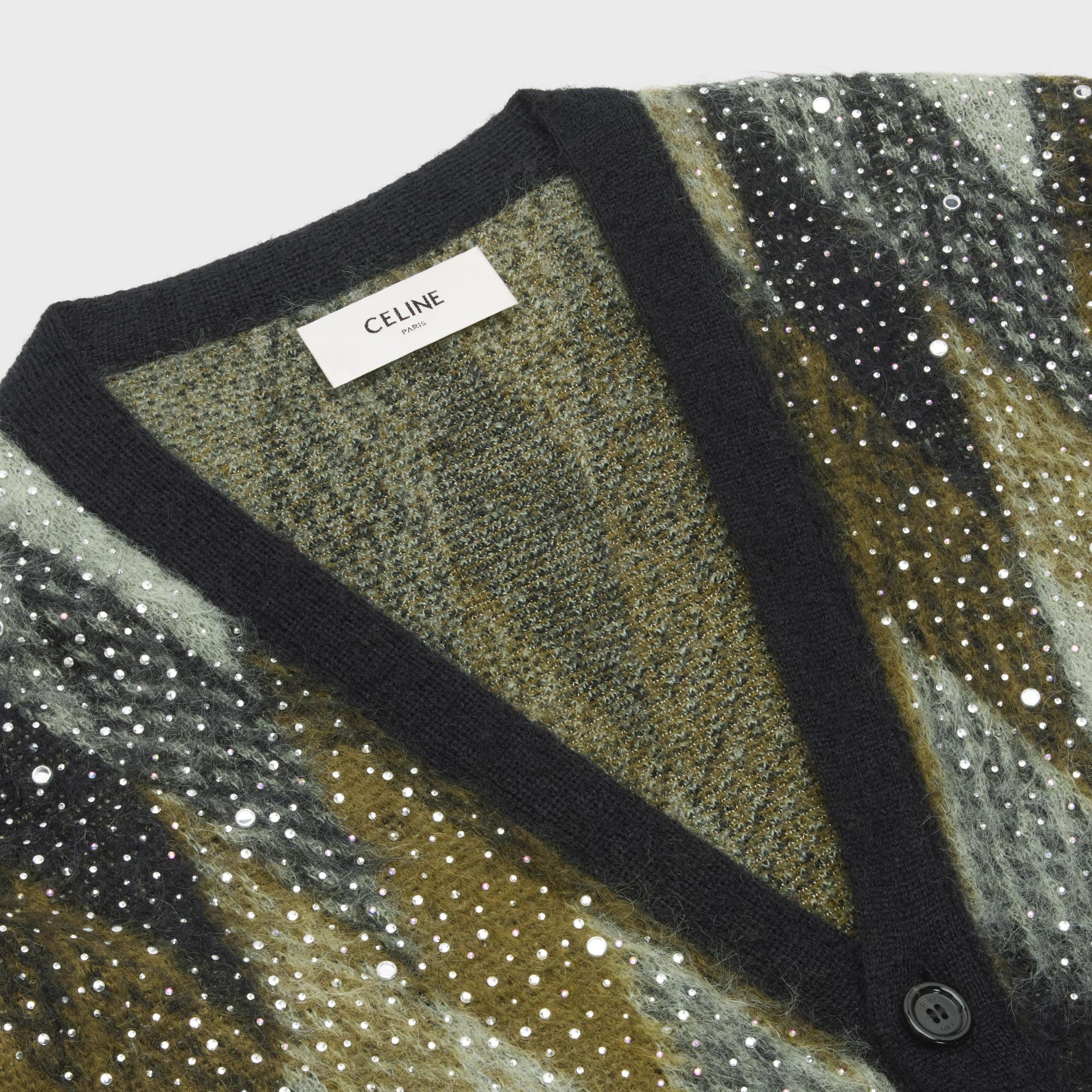 Long Embroidered Cardigan - Green - Image 3