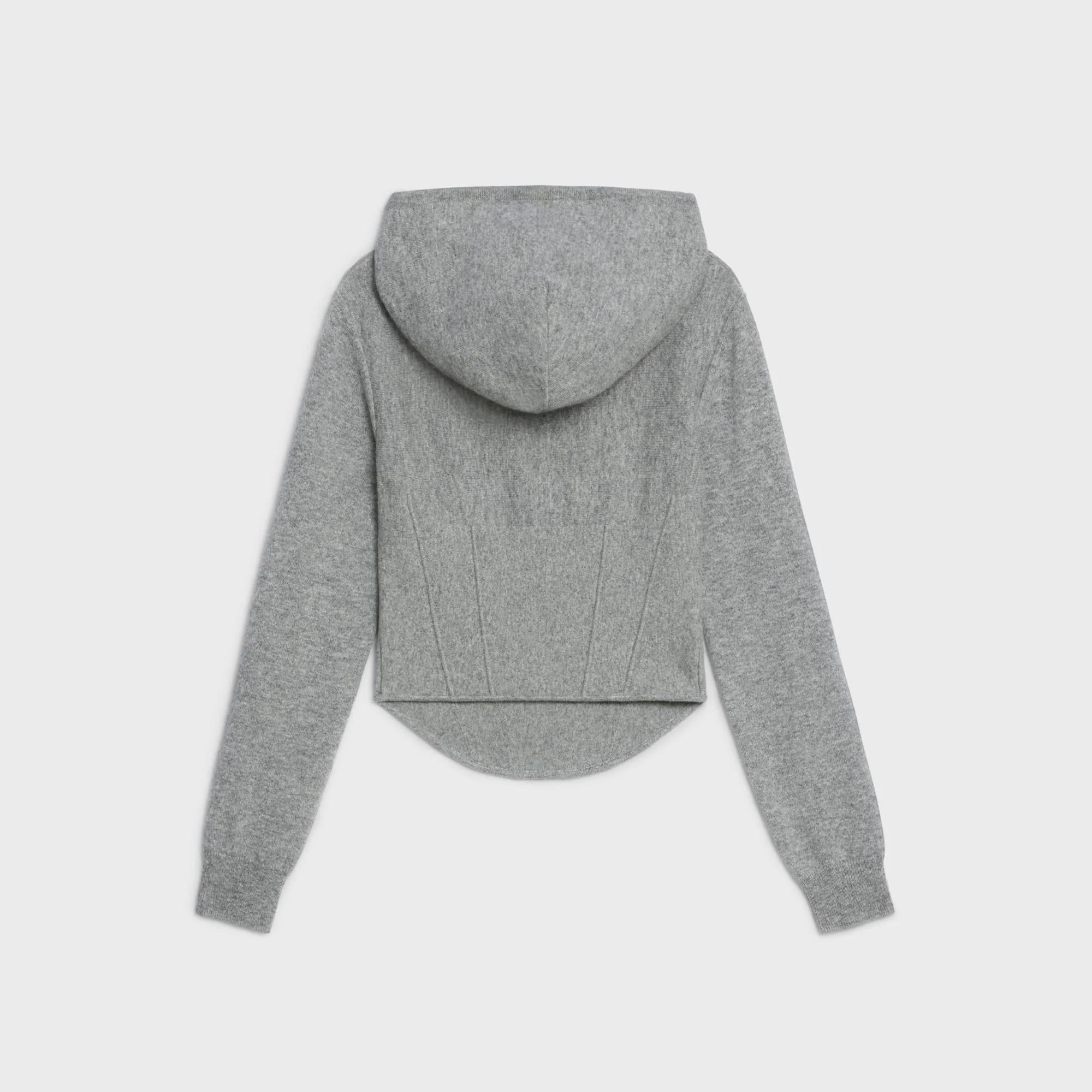 Hooded Sweater - Medium Grey - Image 2