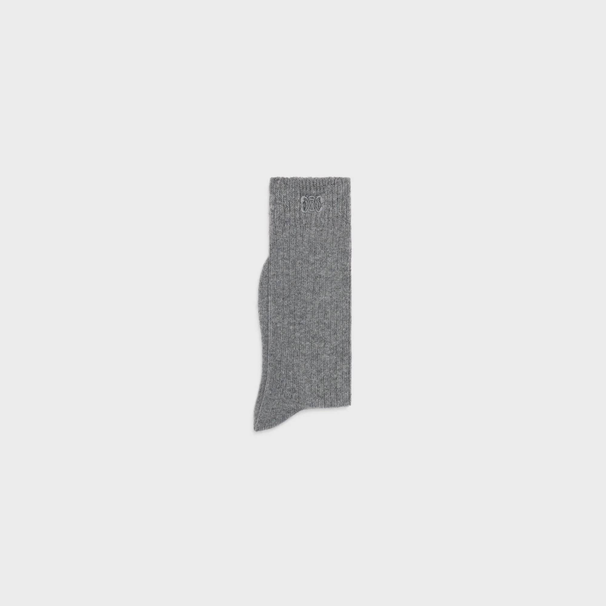 Chaussettes Hautes Triomphe - Grey - Image 3