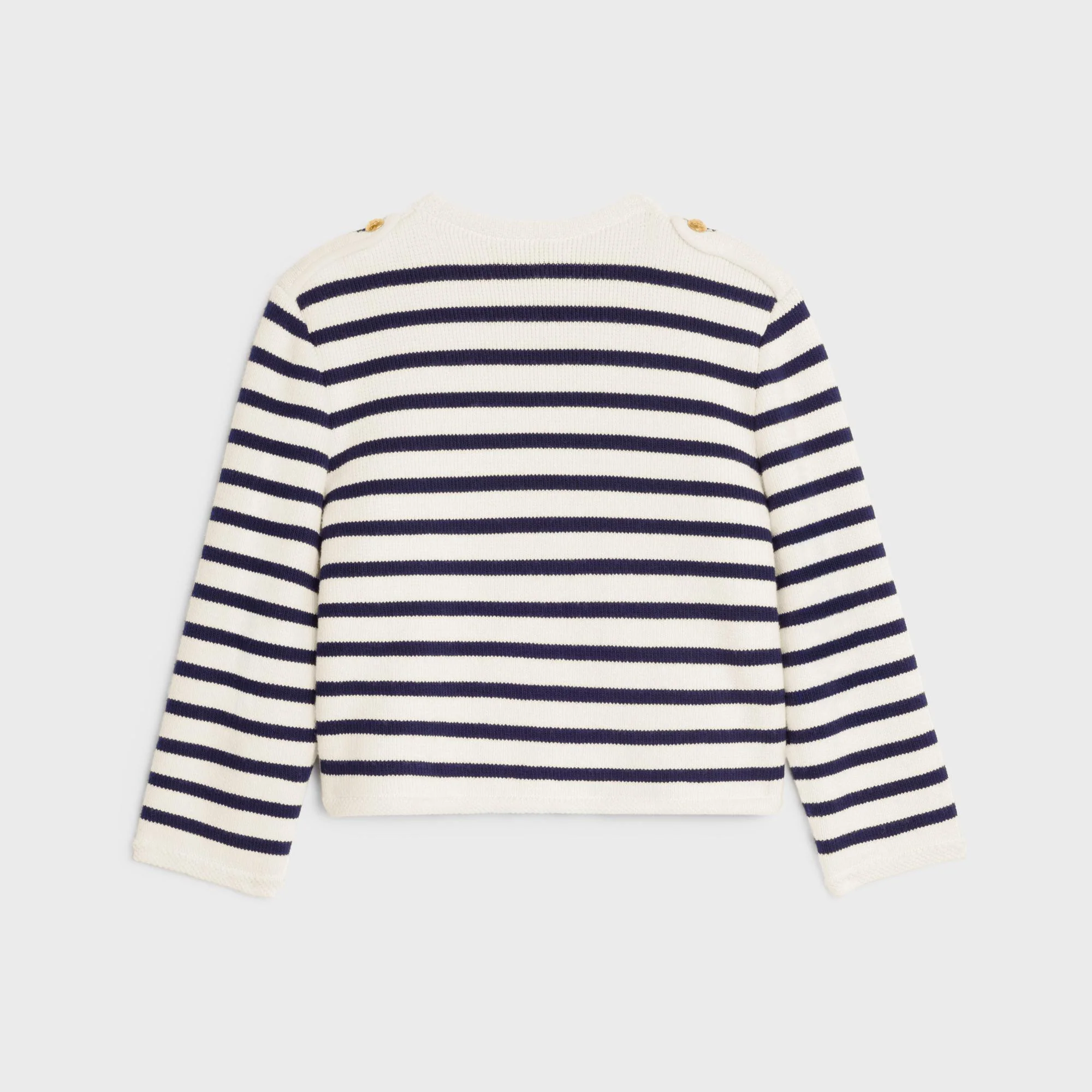 Cardigan Cropped Raye - Cream/Black - Image 2