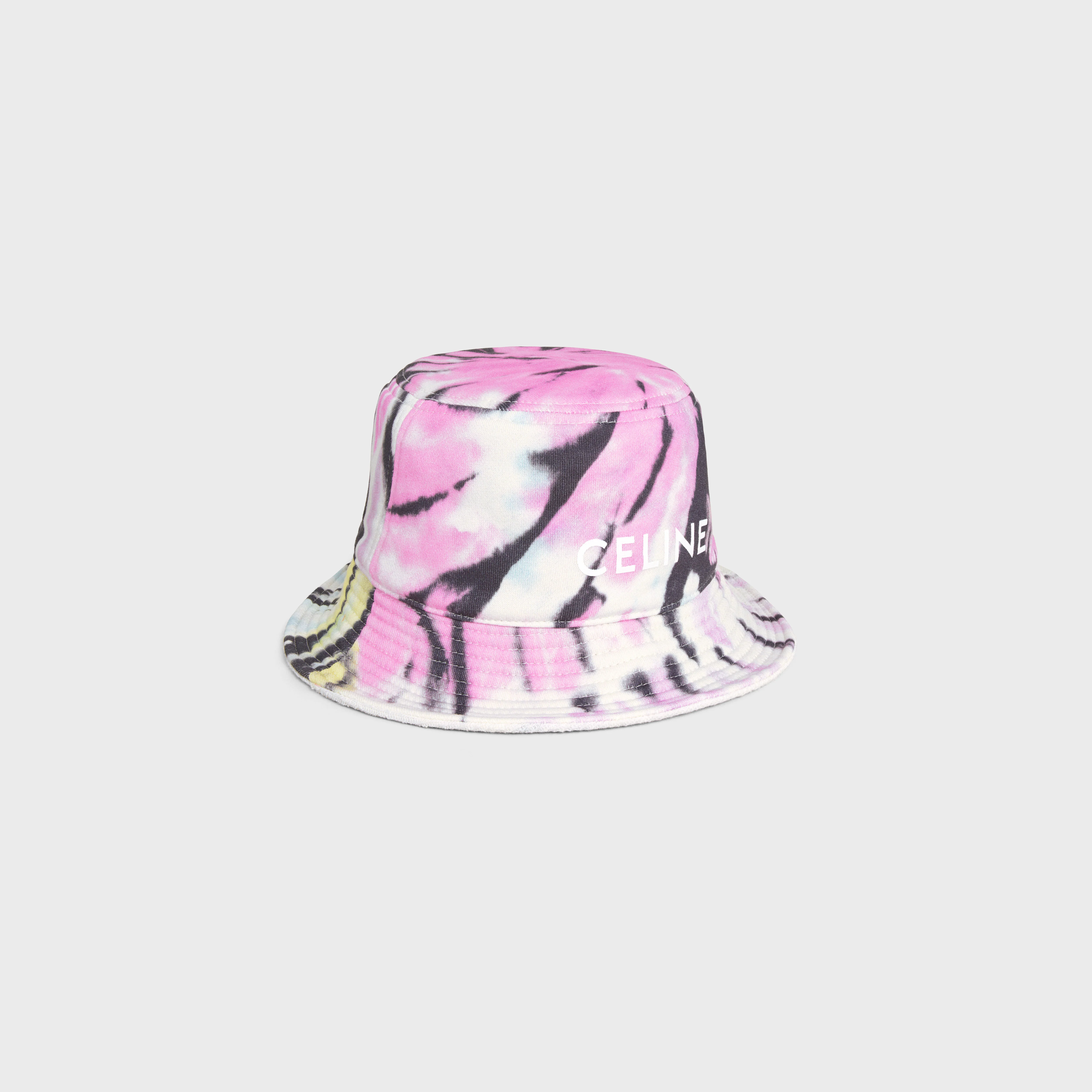 Celine Bucket Hat - Multicolor Pastel/Off White - Image 2