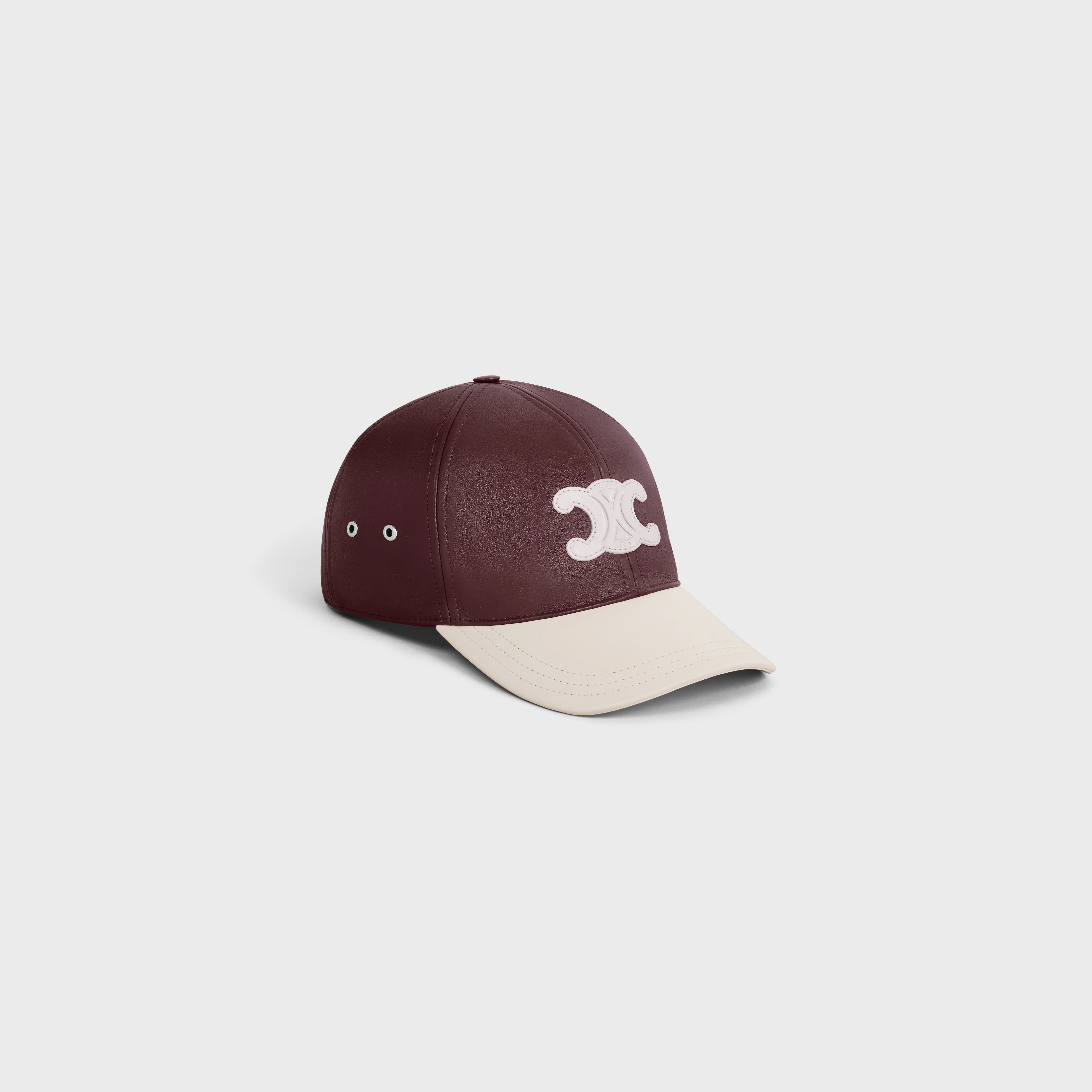 Triomphe Baseball Cap - White/Bordeaux - Image 2