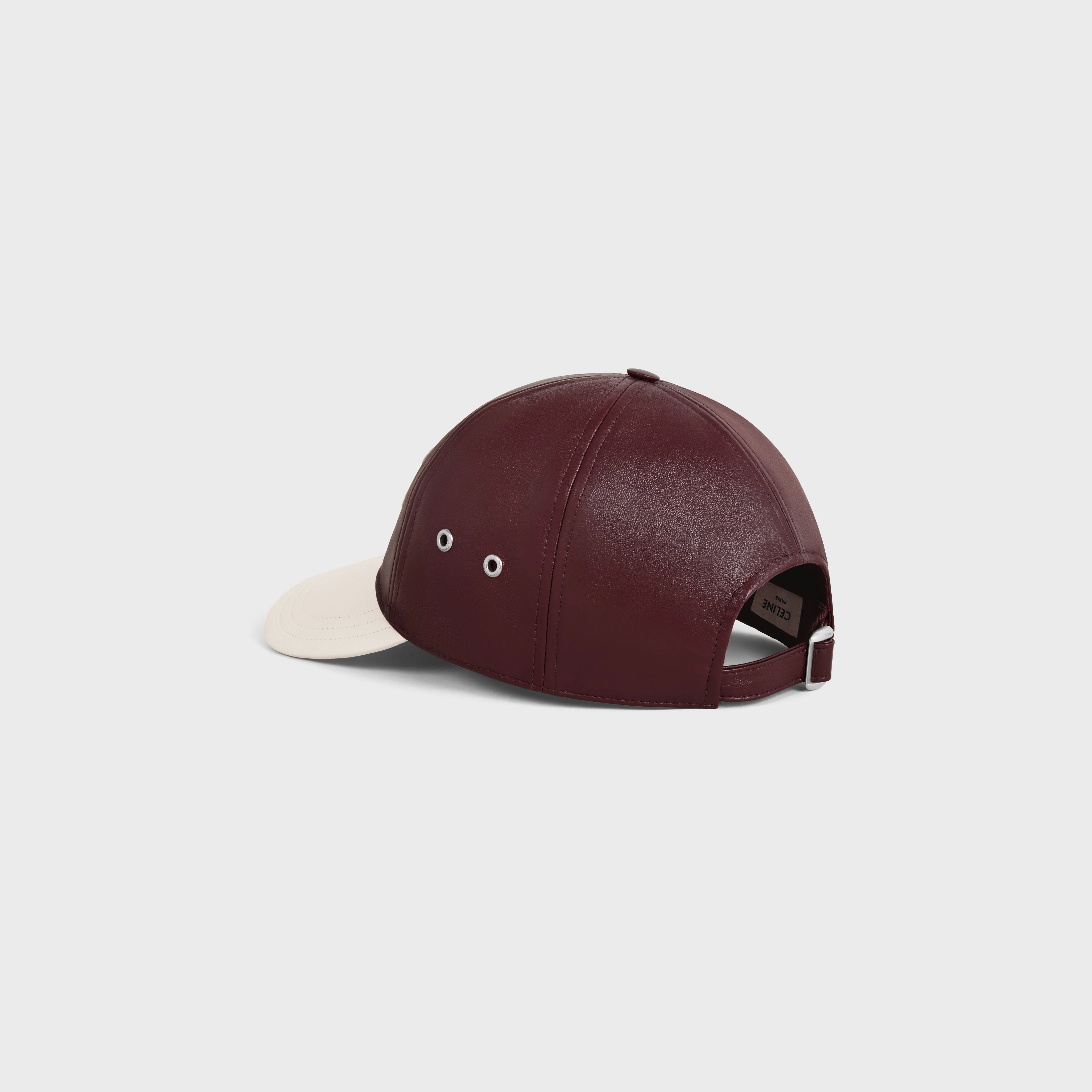 Triomphe Baseball Cap - White/Bordeaux - Image 4