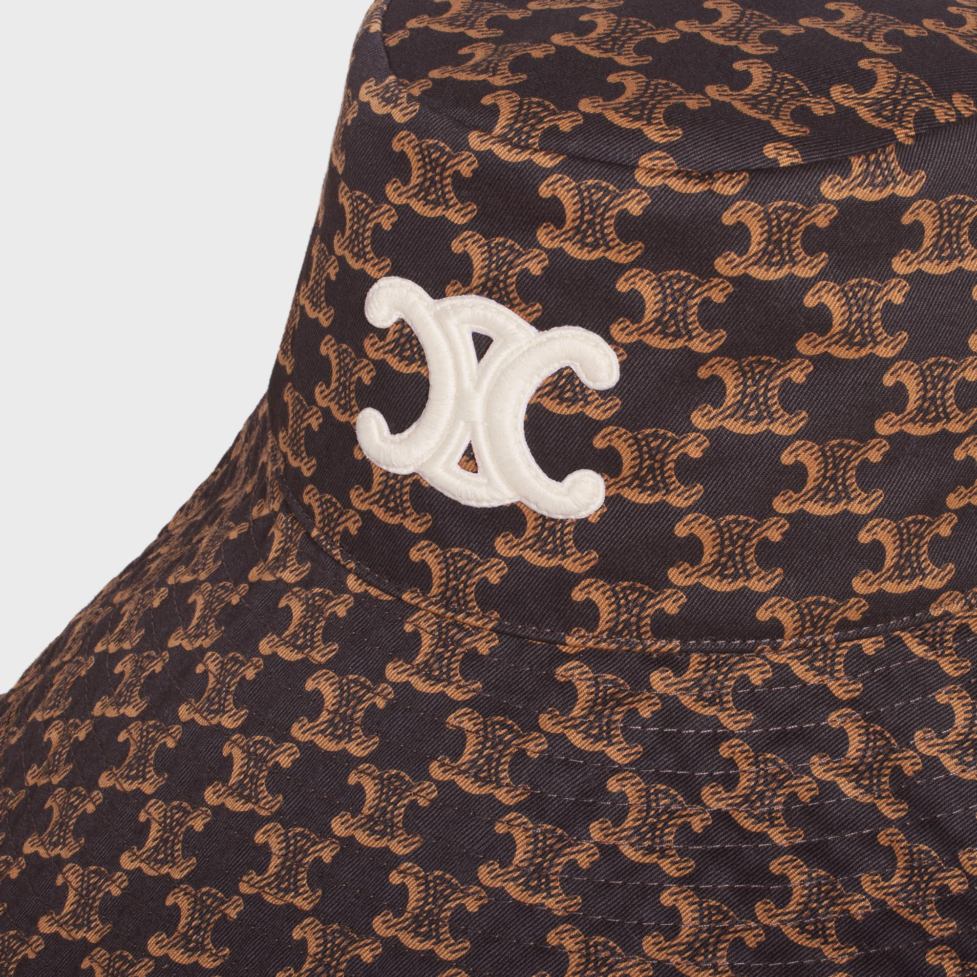 Triomphe Oversize Bucket Hat - Brown/Caramel - Image 3