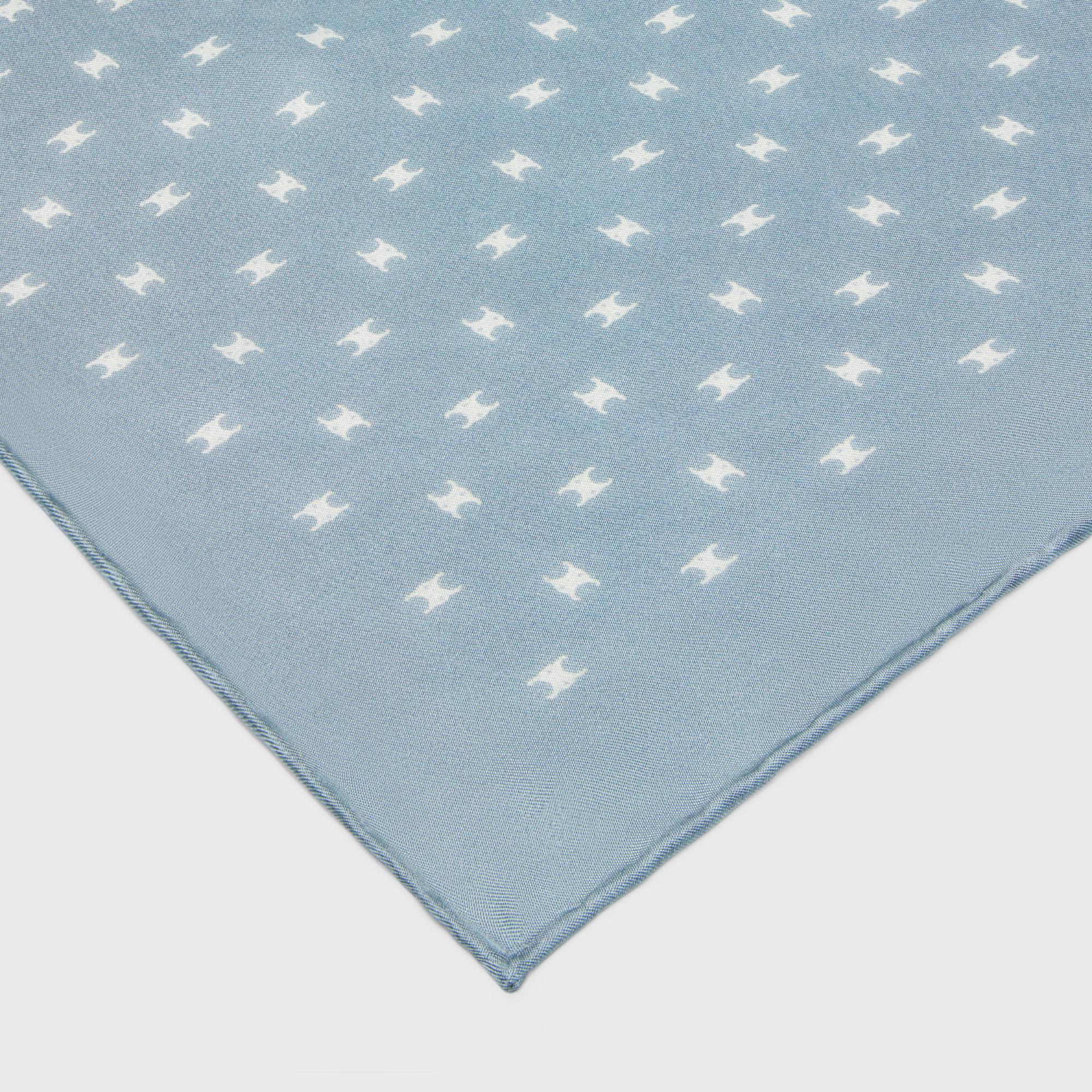 90X90Cm Square - Grey Blue/Cream - Image 2