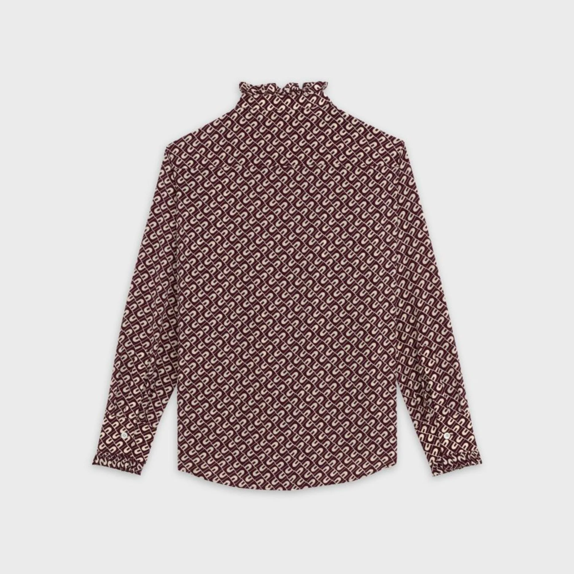 Cl Shirt With Frill Cuffs - Prune - Image 2