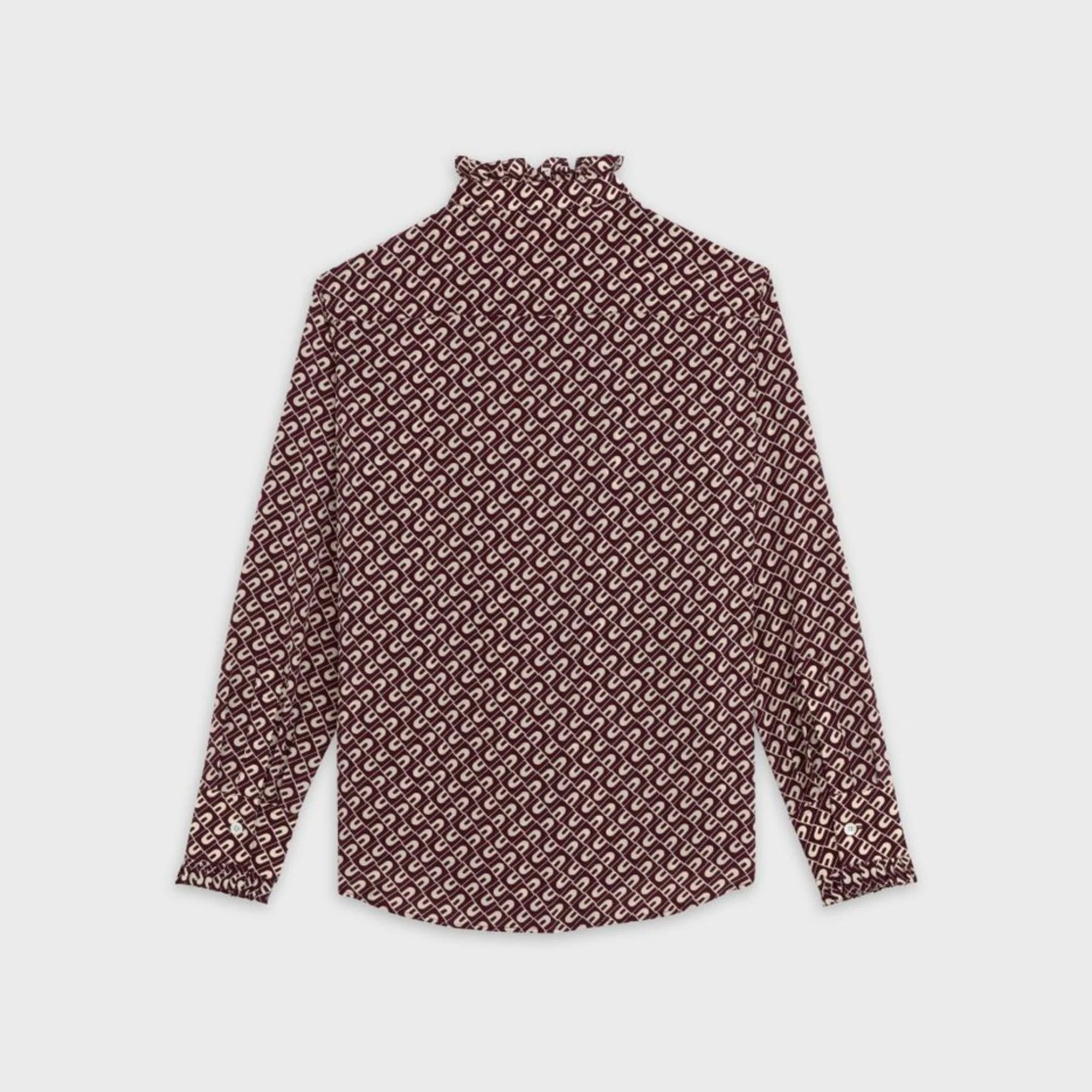Cl Shirt With Frill Cuffs - Prune - Image 2