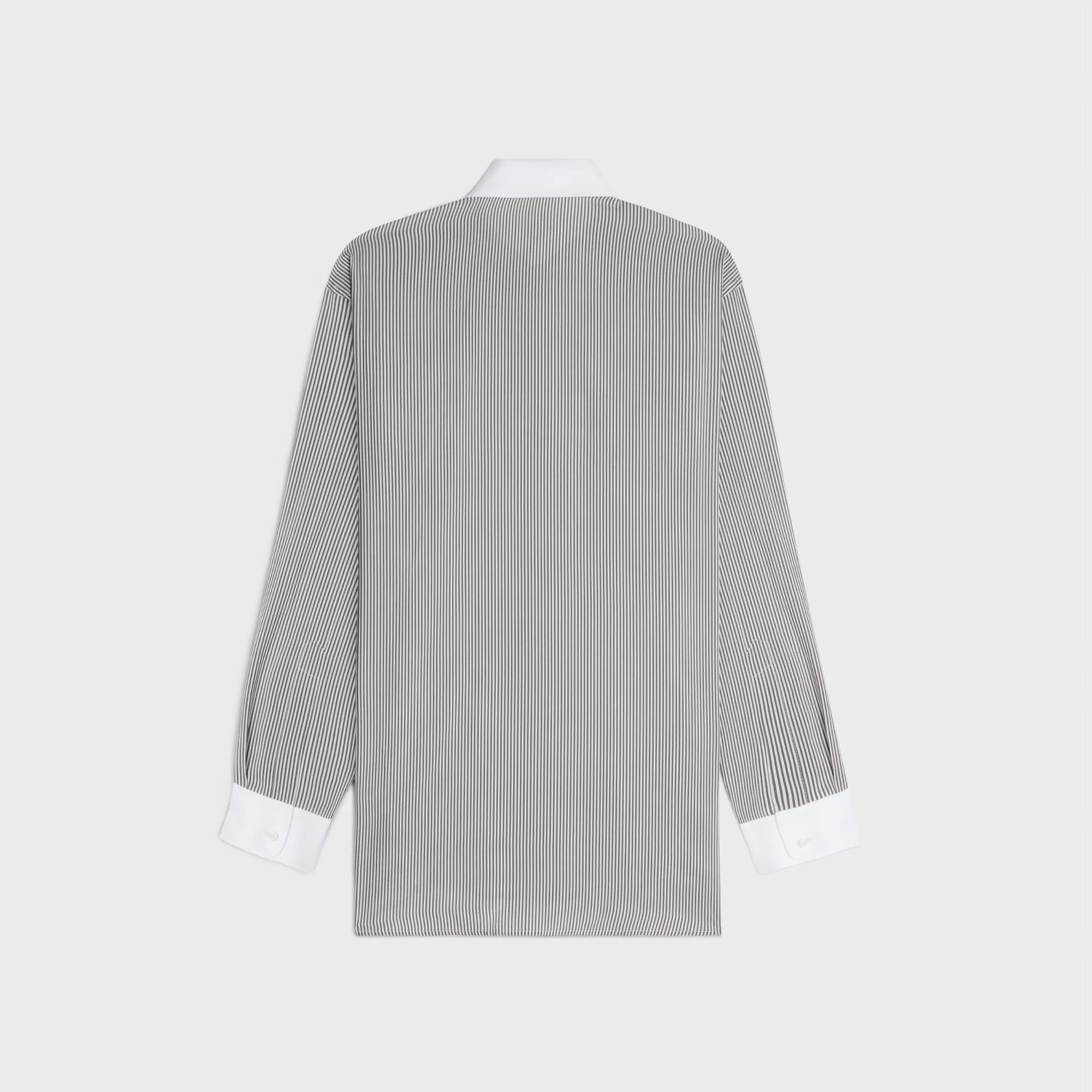 Triomphe Oversized Shirt - White/Black - Image 2