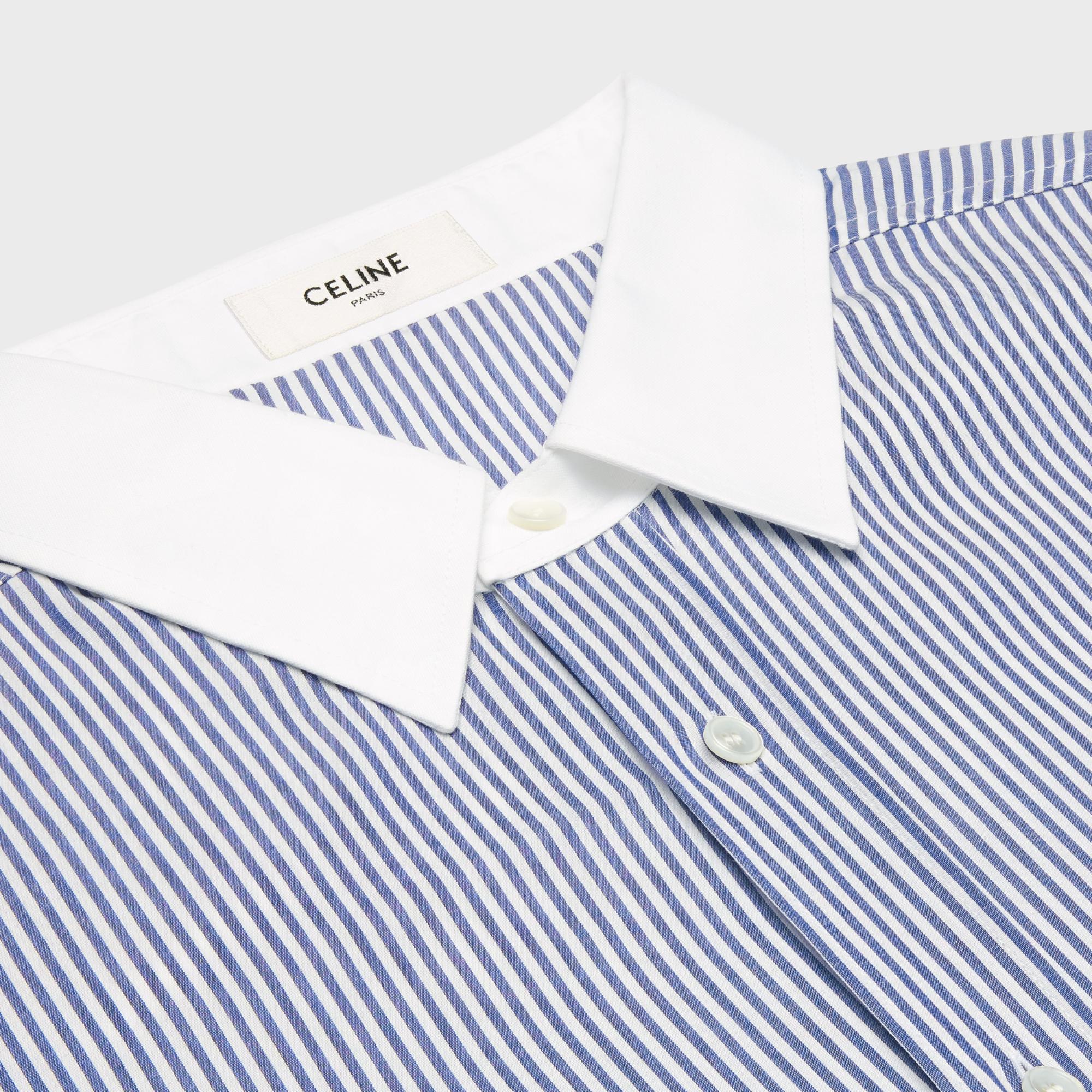 Oversized Shirt - Blue/White - Image 3
