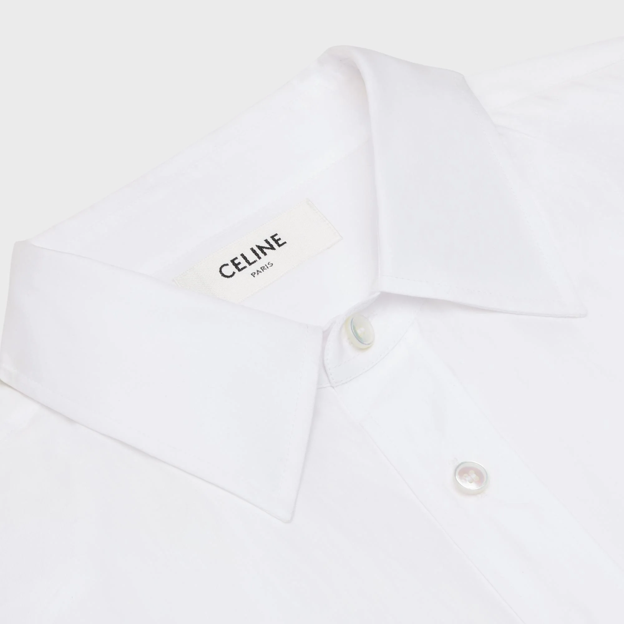 Loose Drugstore Collar Shirt - White - Image 3