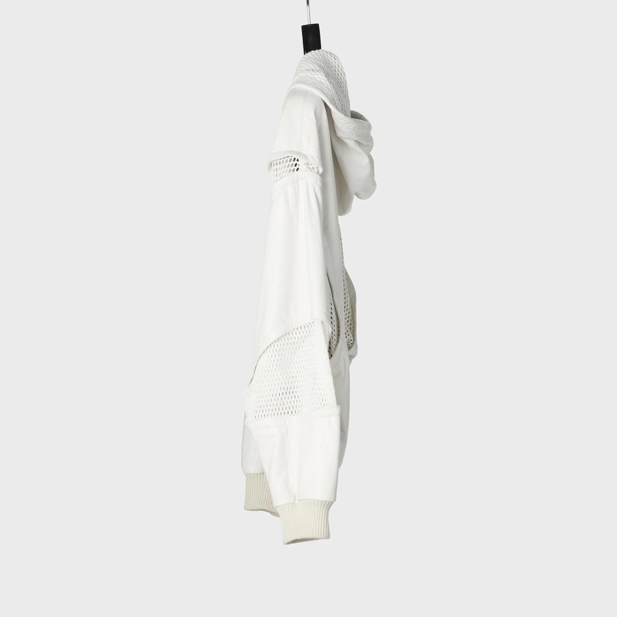 Oversized Jacket With Mesh Inserts - Optic White - Image 4